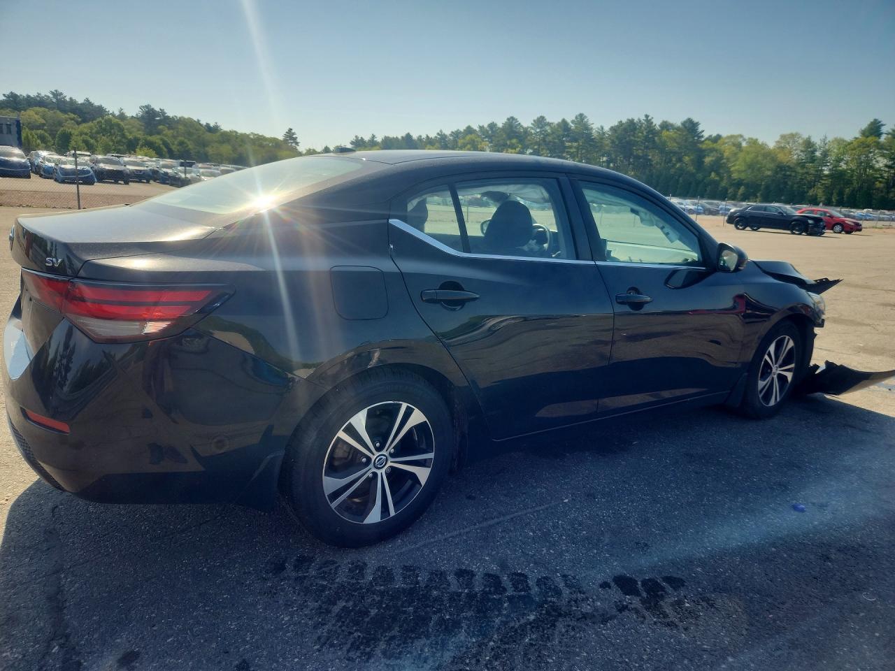 2020 Nissan Sentra Sv Black vin: 3N1AB8CV6LY299852