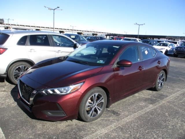 2021 Nissan Sentra Sv Red vin: 3N1AB8CV6MY200996