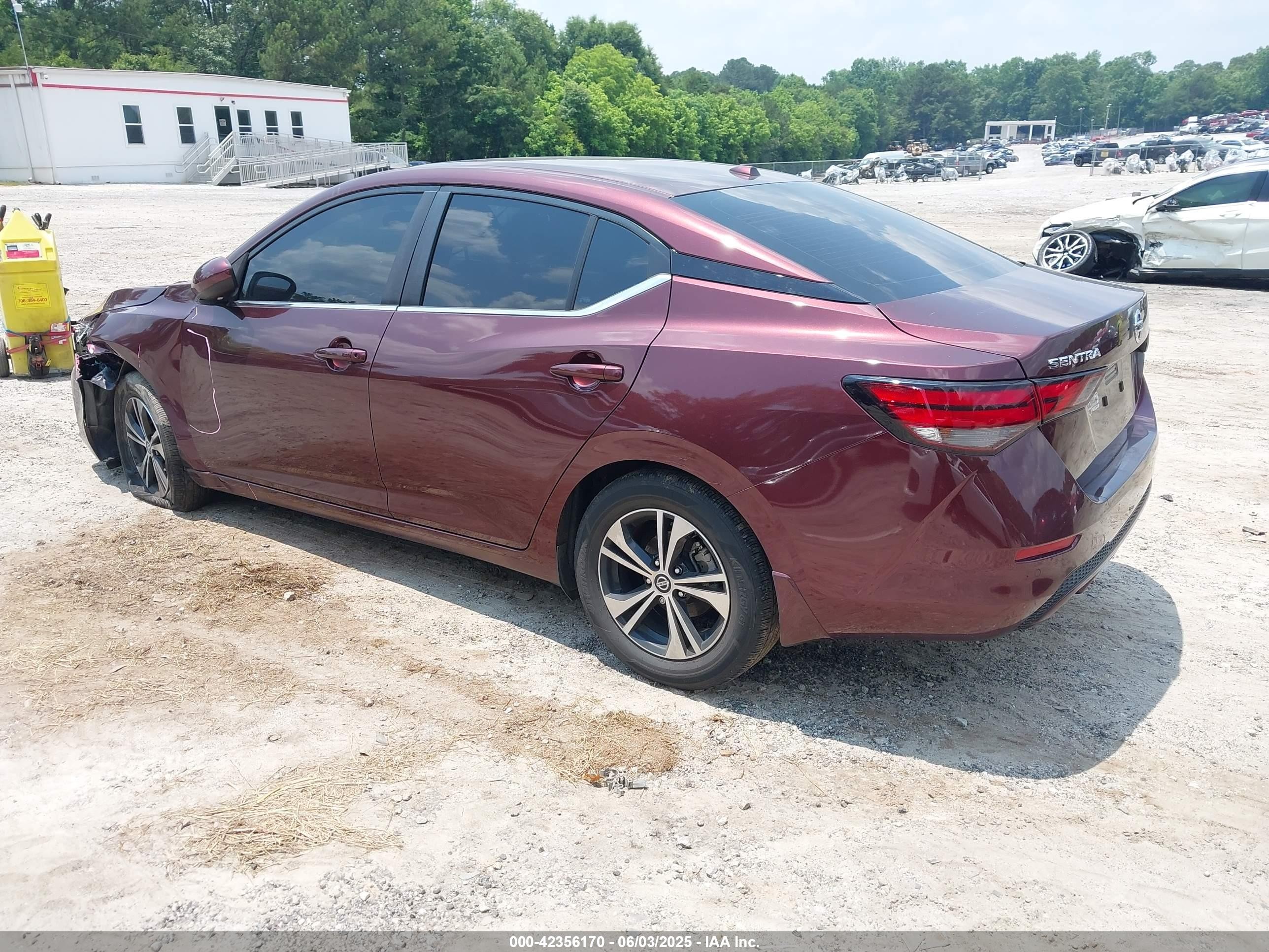 2021 Nissan Sentra Sv Xtronic Cvt Maroon vin: 3N1AB8CV6MY221394