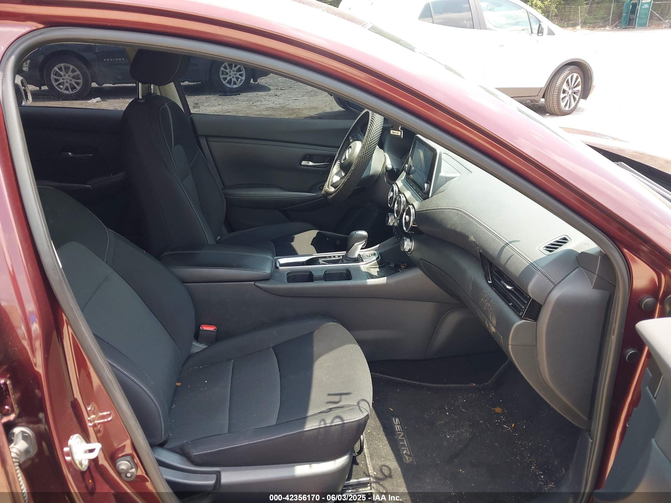 2021 Nissan Sentra Sv Xtronic Cvt Maroon vin: 3N1AB8CV6MY221394