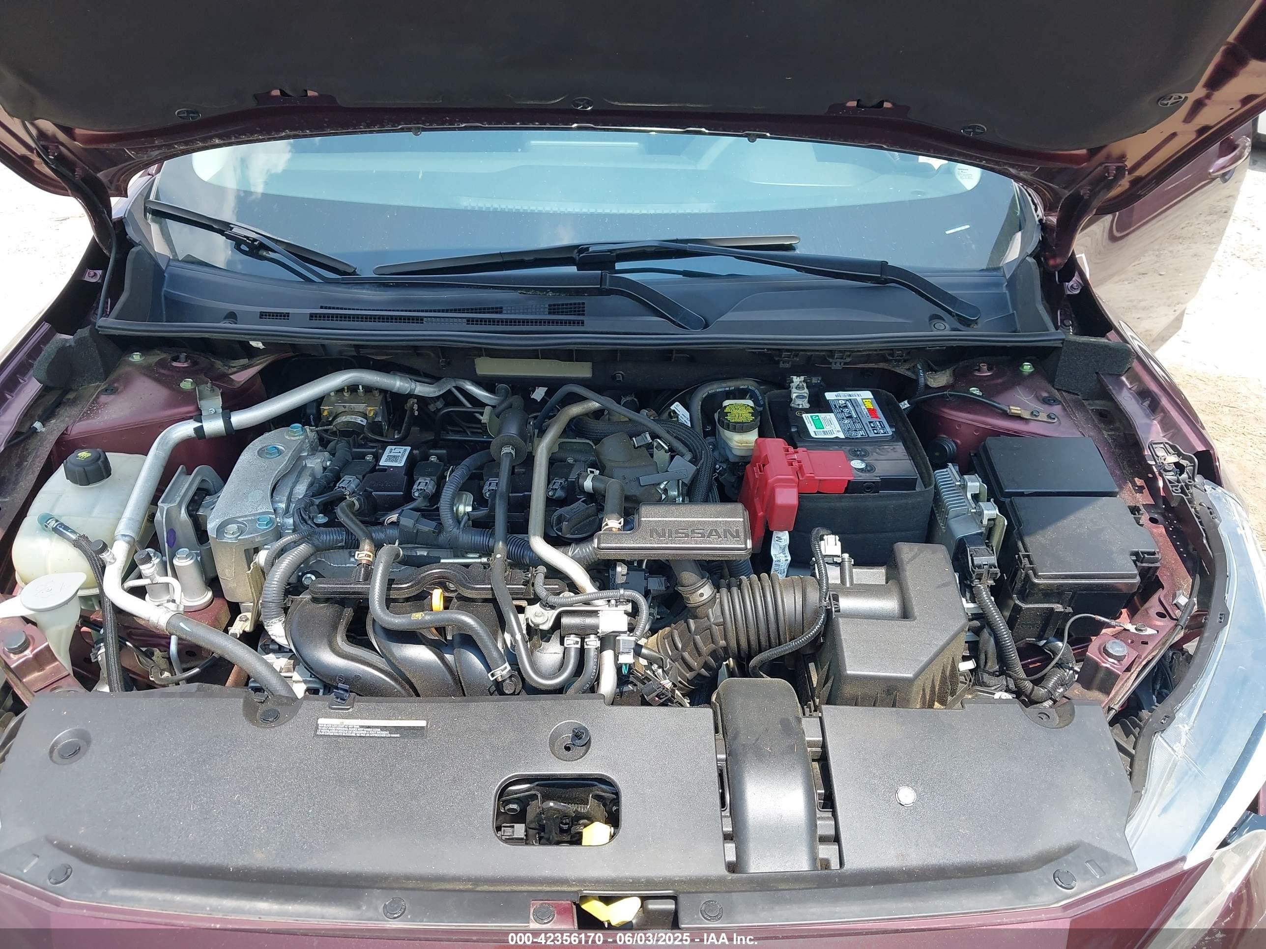 2021 Nissan Sentra Sv Xtronic Cvt Maroon vin: 3N1AB8CV6MY221394