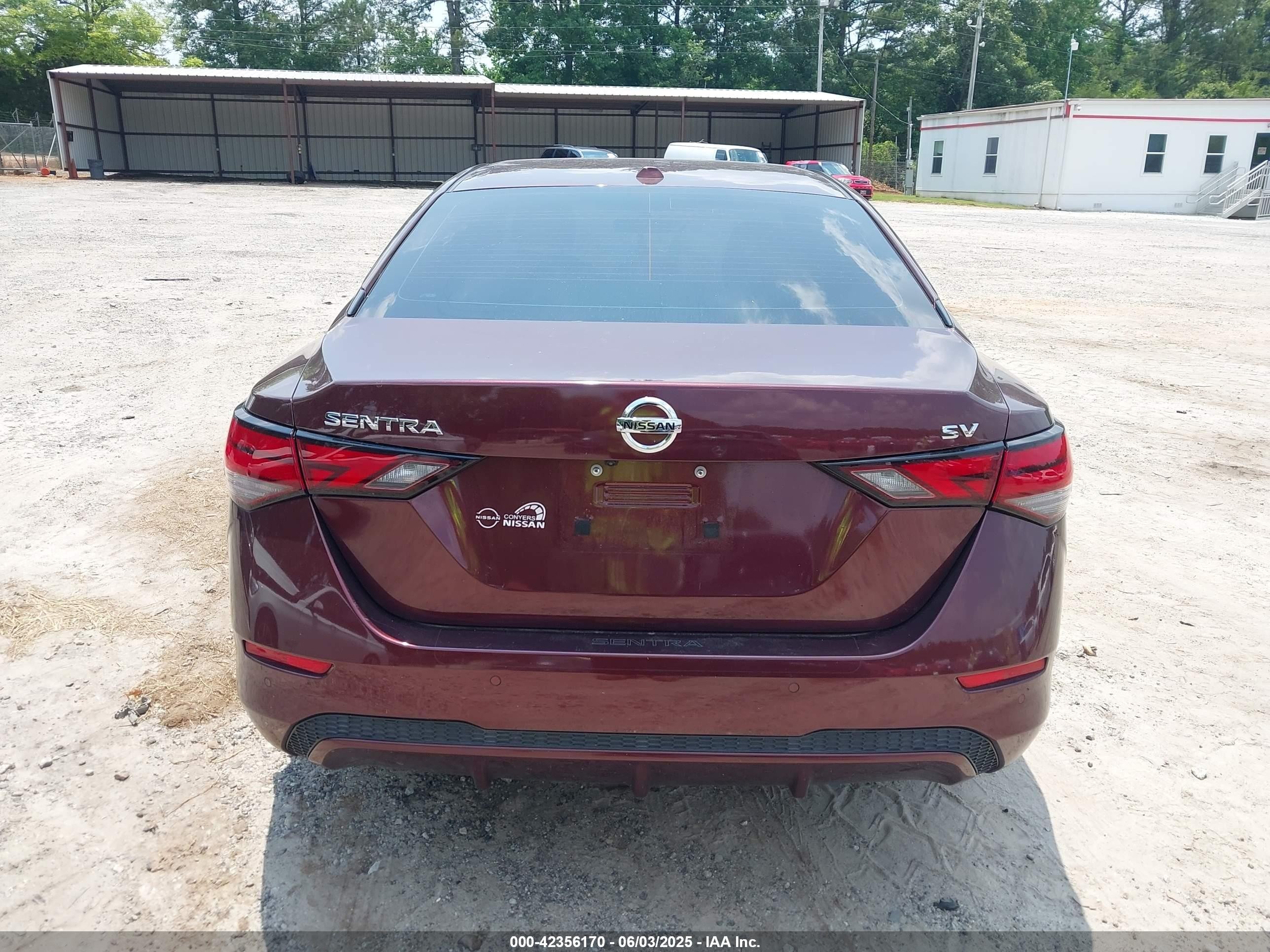 2021 Nissan Sentra Sv Xtronic Cvt Maroon vin: 3N1AB8CV6MY221394