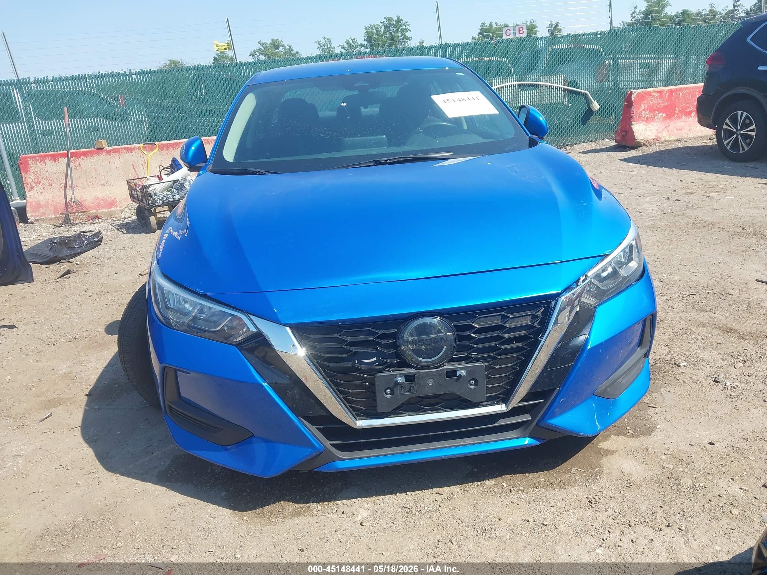 2021 Nissan Sentra Sv Xtronic Cvt Синий vin: 3N1AB8CV6MY255450