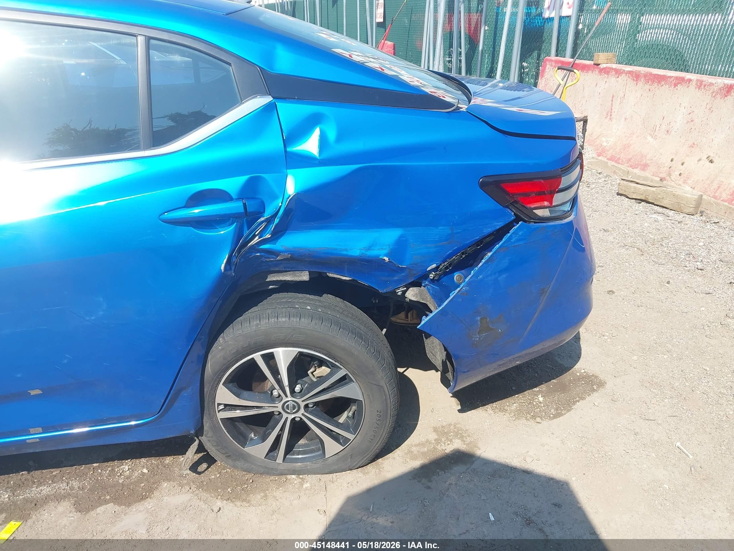 2021 Nissan Sentra Sv Xtronic Cvt Синий vin: 3N1AB8CV6MY255450