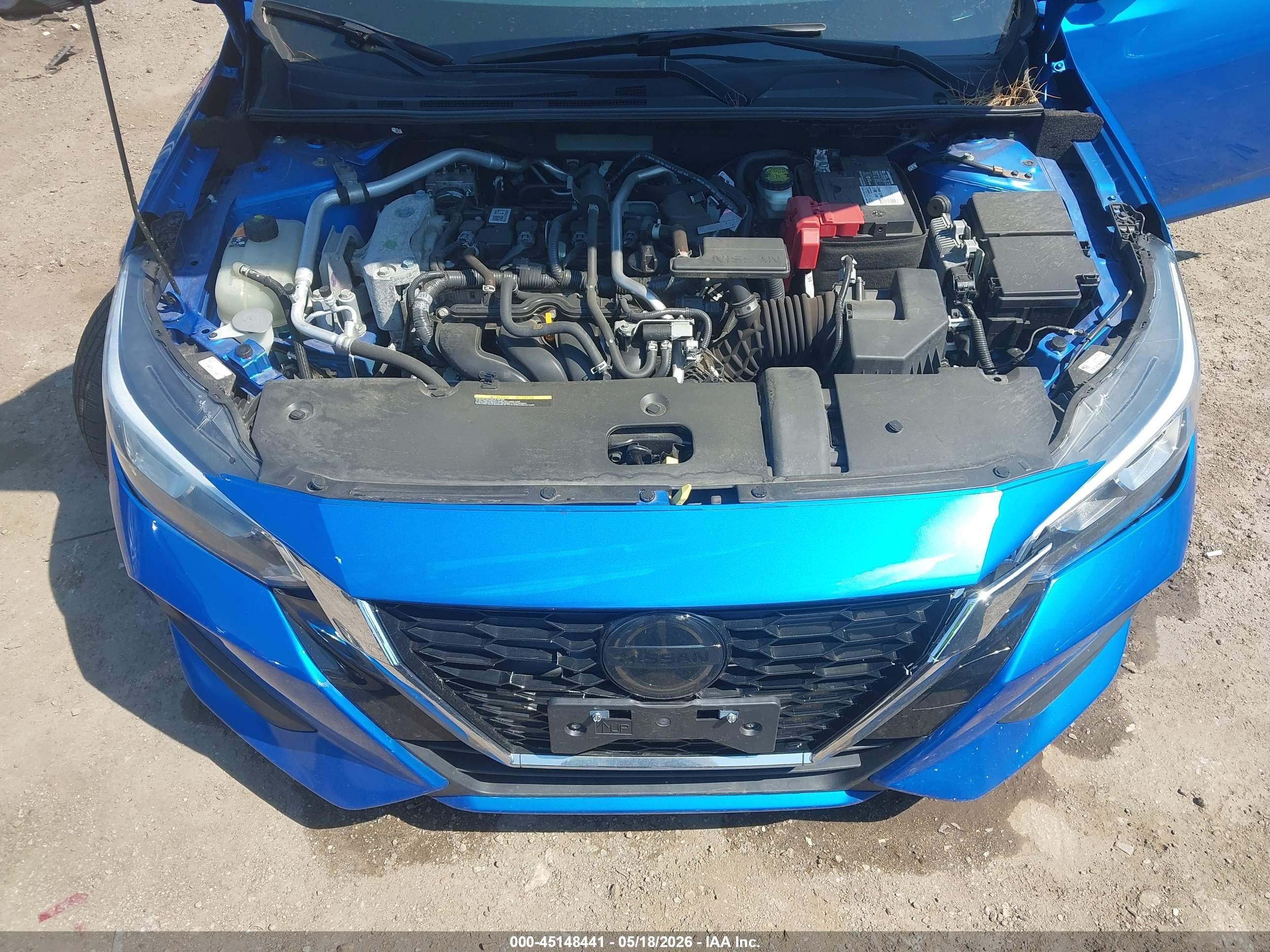 2021 Nissan Sentra Sv Xtronic Cvt Синий vin: 3N1AB8CV6MY255450