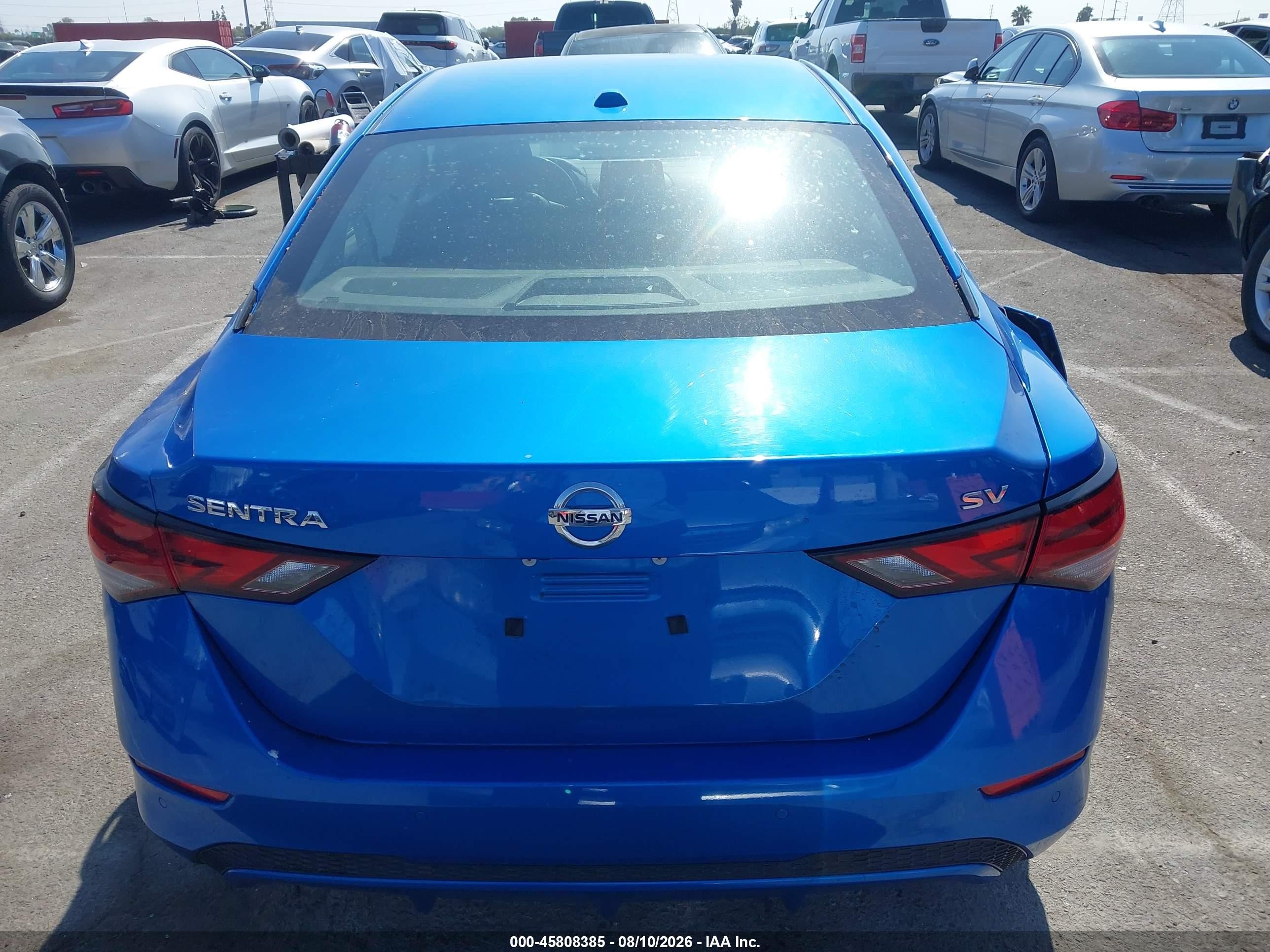 2021 Nissan Sentra Sv Xtronic Cvt Blue vin: 3N1AB8CV6MY303111