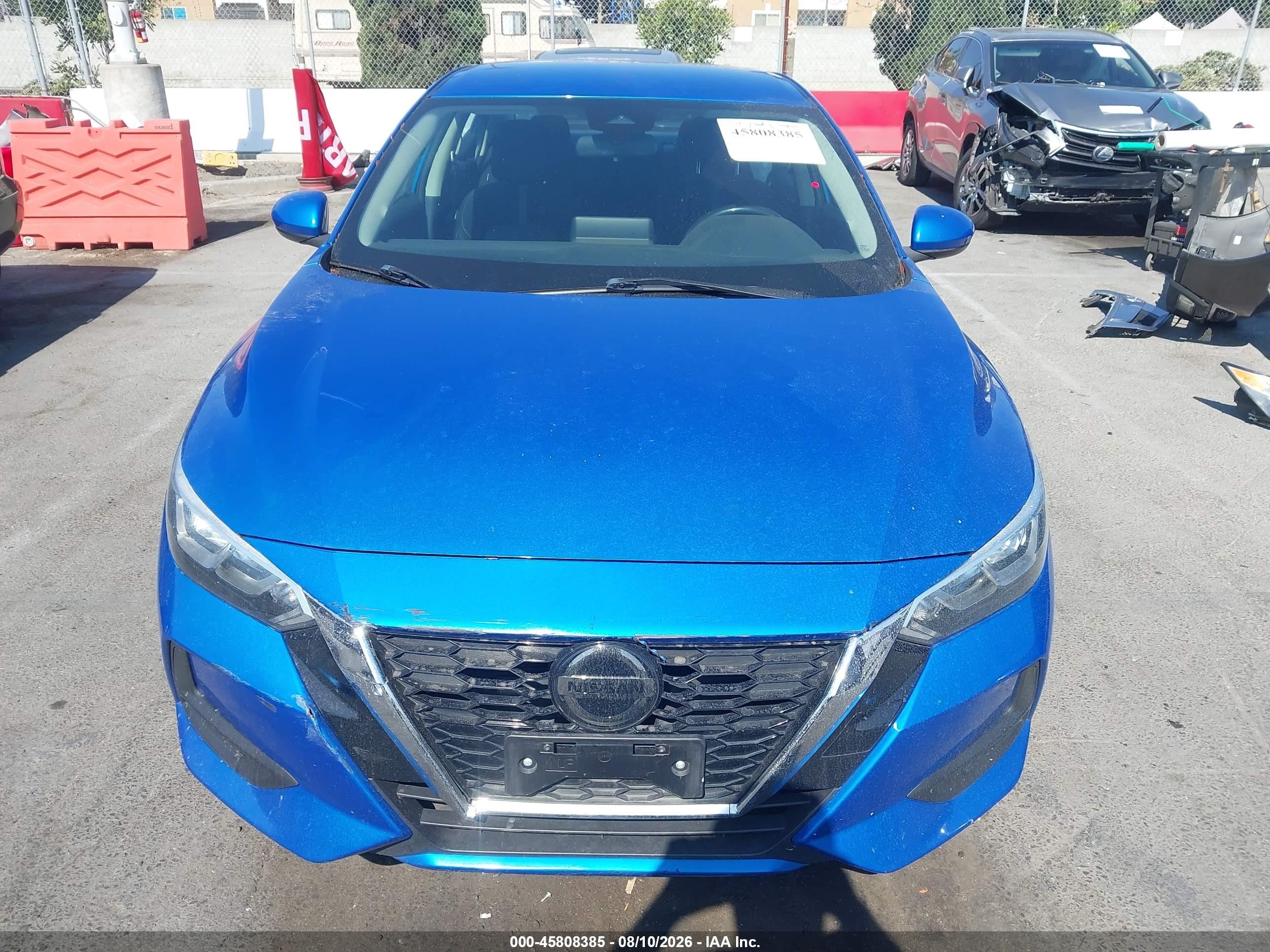 2021 Nissan Sentra Sv Xtronic Cvt Blue vin: 3N1AB8CV6MY303111