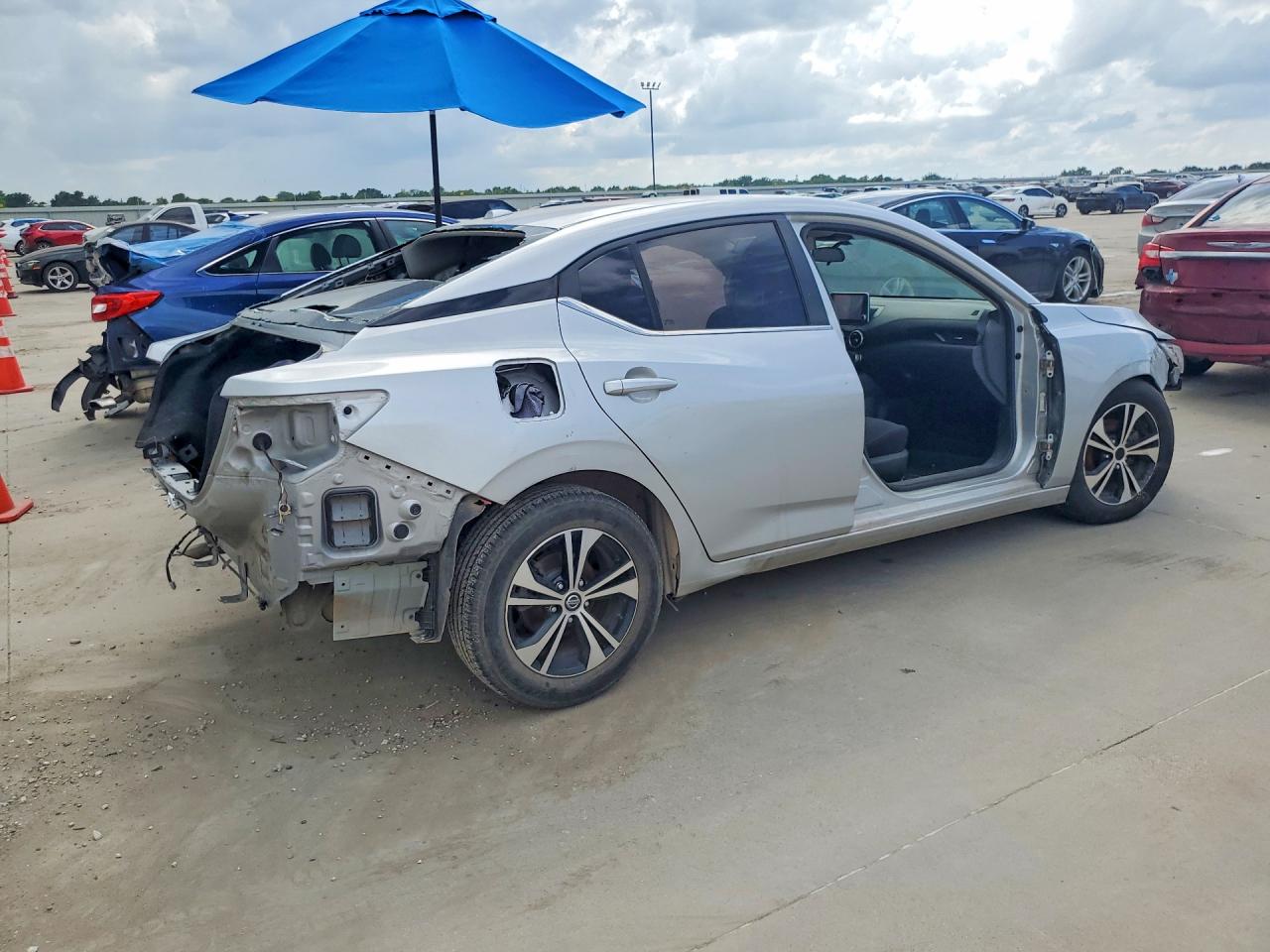 2022 Nissan Sentra Sv Silver vin: 3N1AB8CV6NY209280