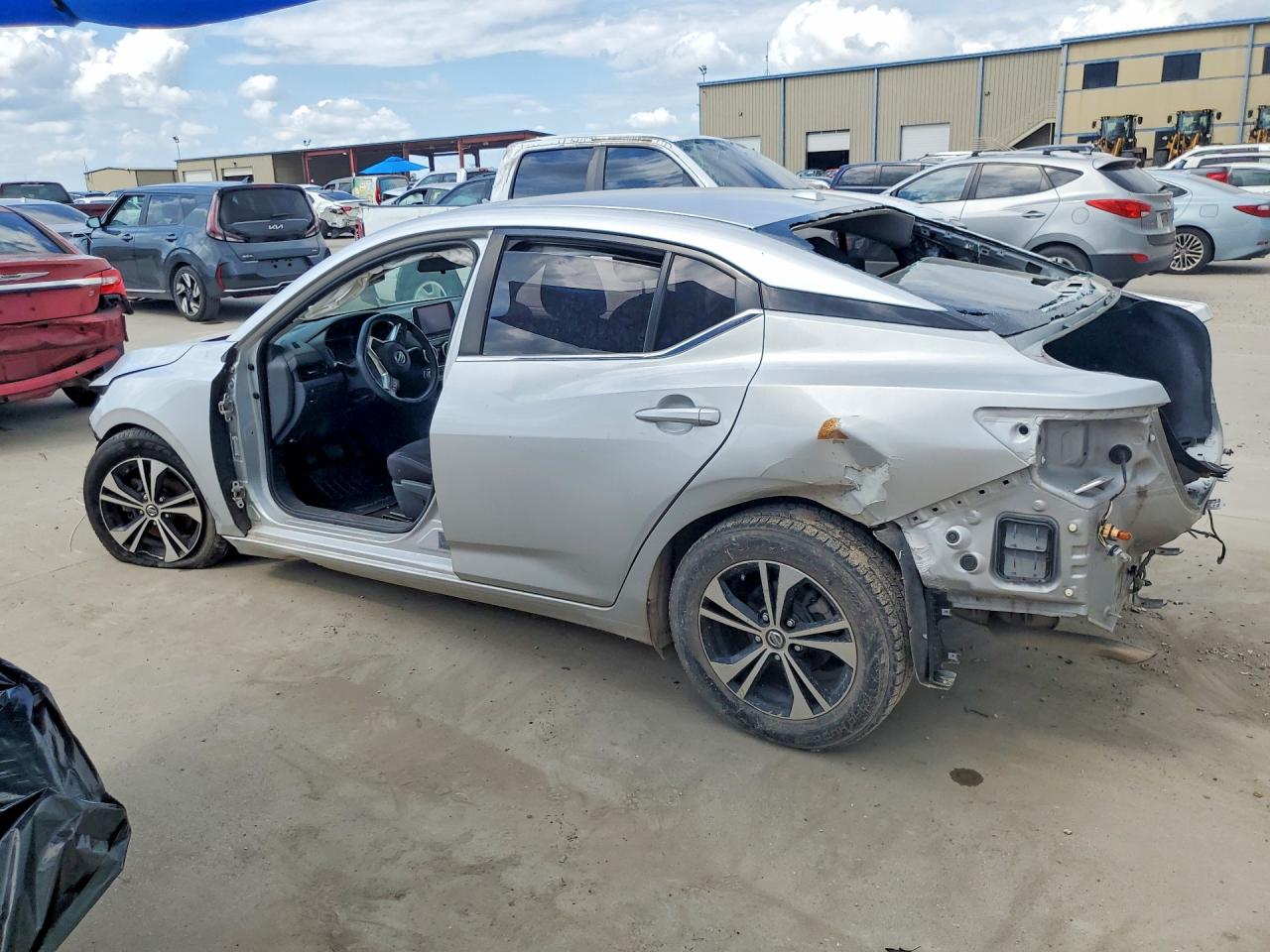 2022 Nissan Sentra Sv Silver vin: 3N1AB8CV6NY209280
