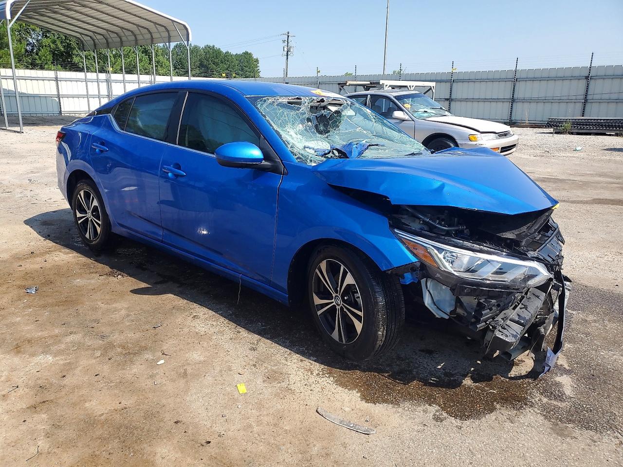 2022 Nissan Sentra Sv Blue vin: 3N1AB8CV6NY298929