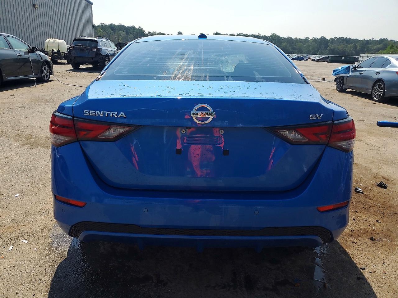 2022 Nissan Sentra Sv Blue vin: 3N1AB8CV6NY298929