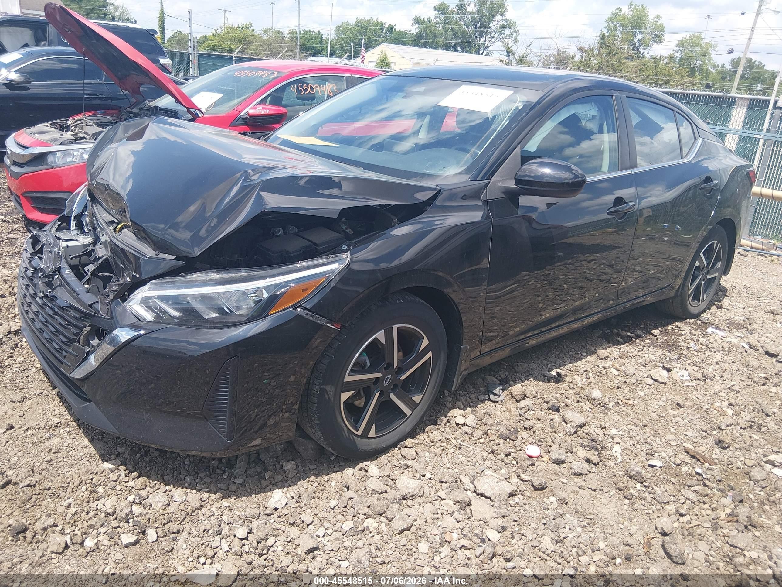 2024 Nissan Sentra Sv Xtronic Cvt Черный vin: 3N1AB8CV6RY361842