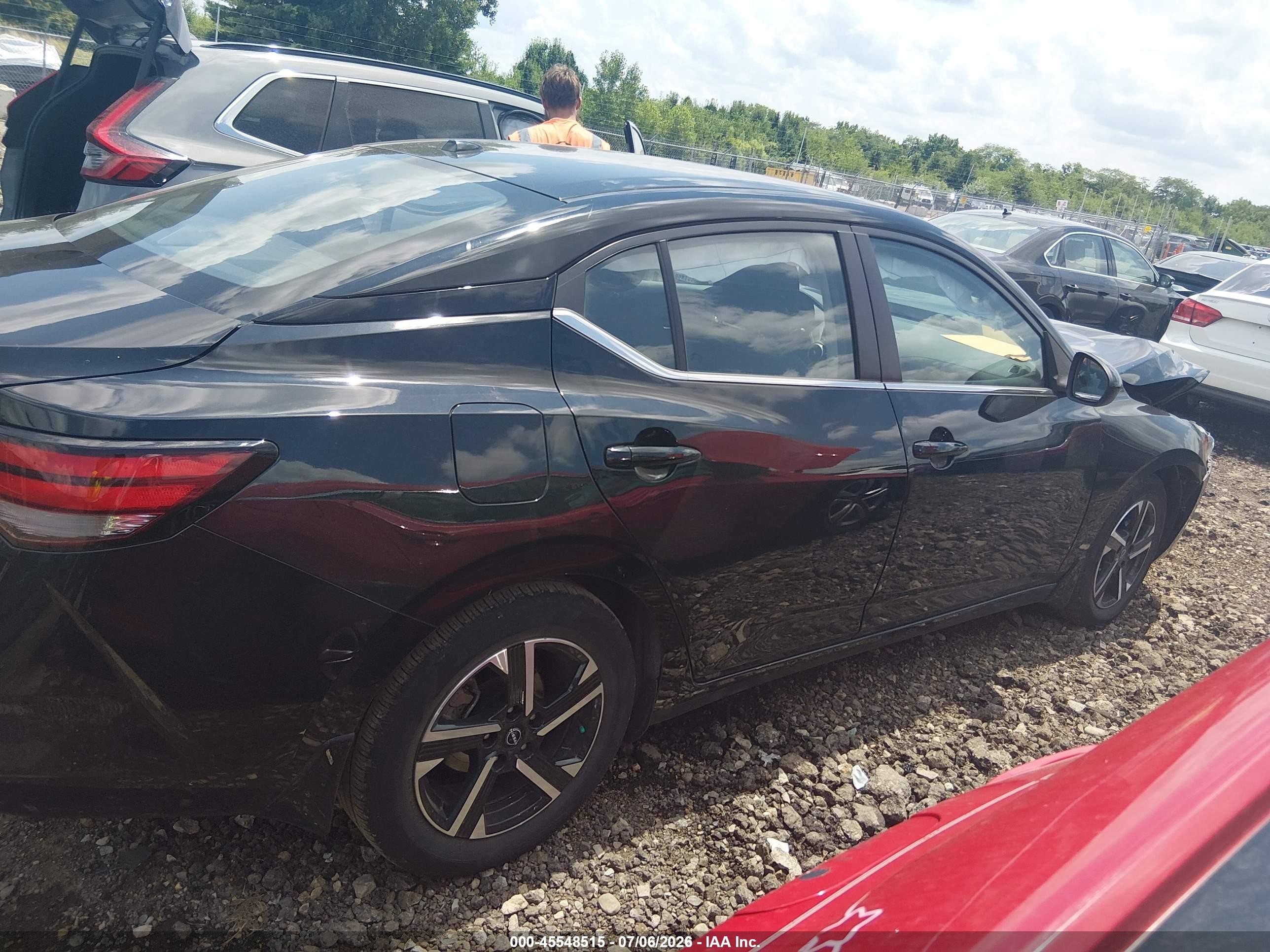 2024 Nissan Sentra Sv Xtronic Cvt Черный vin: 3N1AB8CV6RY361842