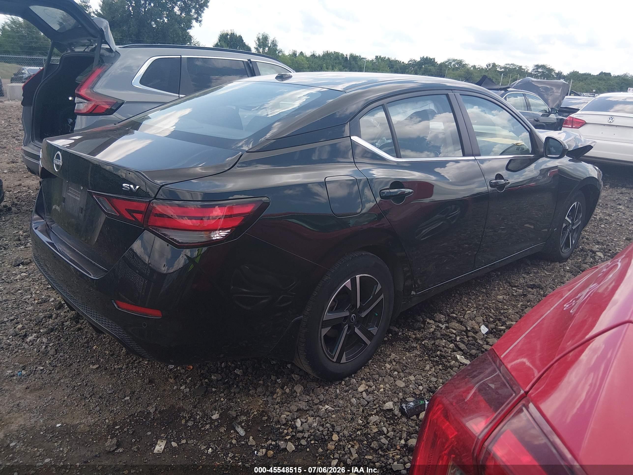 2024 Nissan Sentra Sv Xtronic Cvt Черный vin: 3N1AB8CV6RY361842