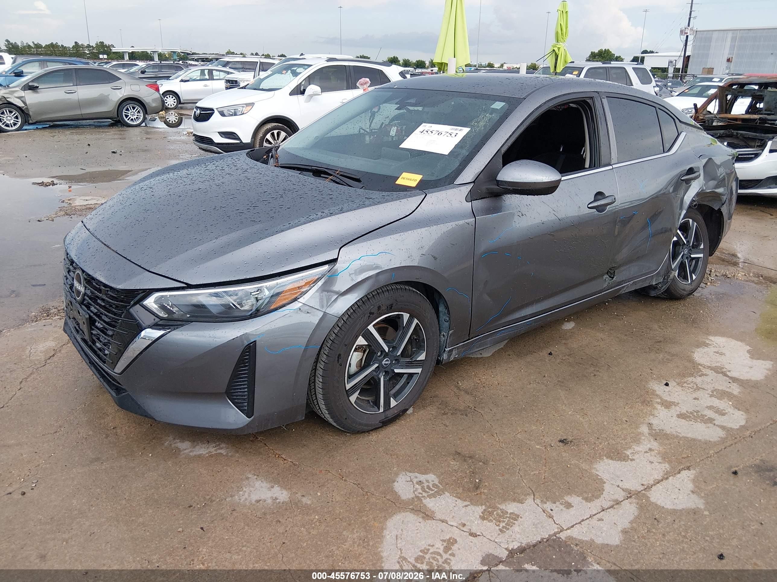 2024 Nissan Sentra Sv Xtronic Cvt Gray vin: 3N1AB8CV6RY364952