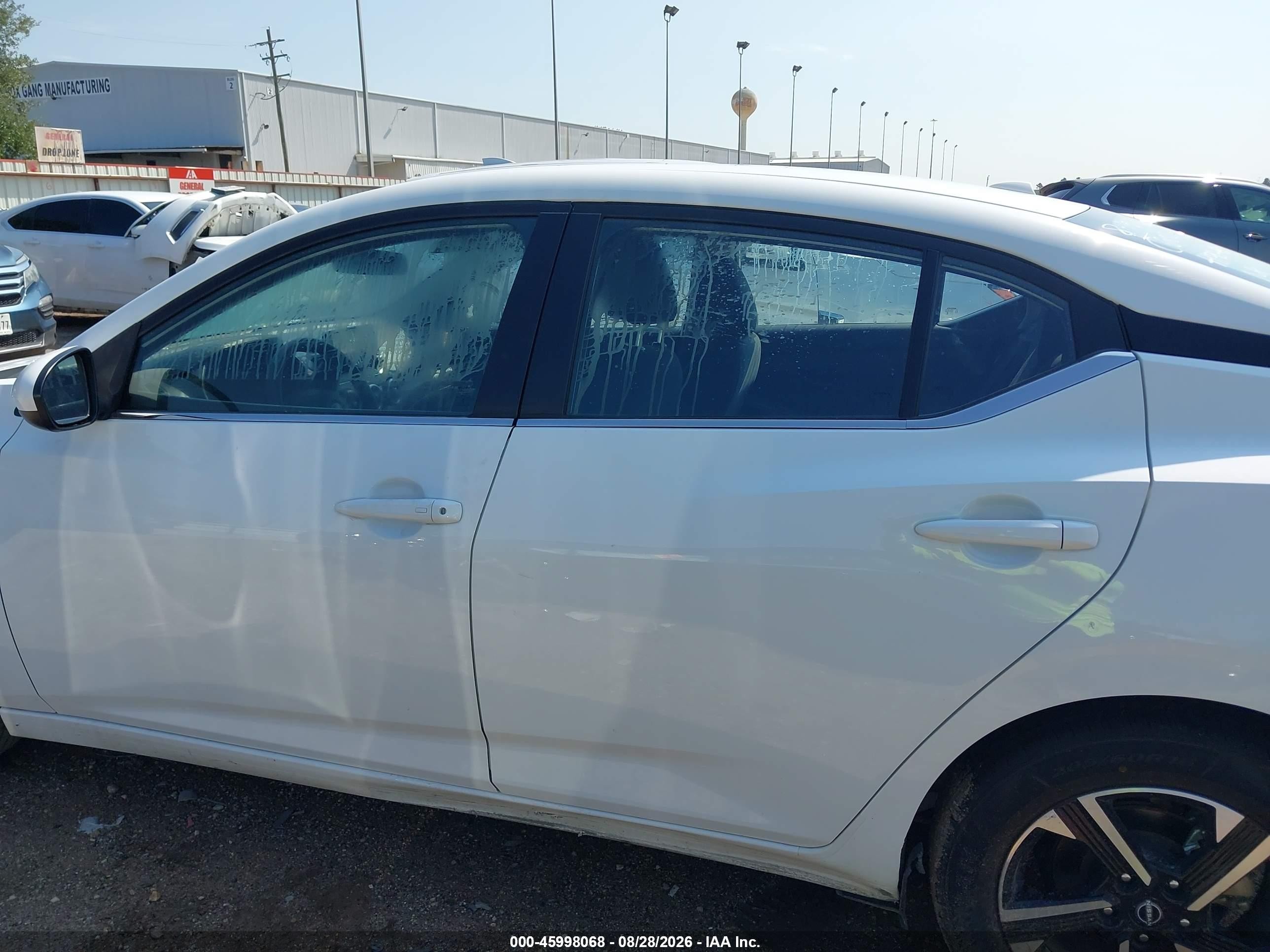 2025 Nissan Sentra Sv Белый vin: 3N1AB8CV6SY279471