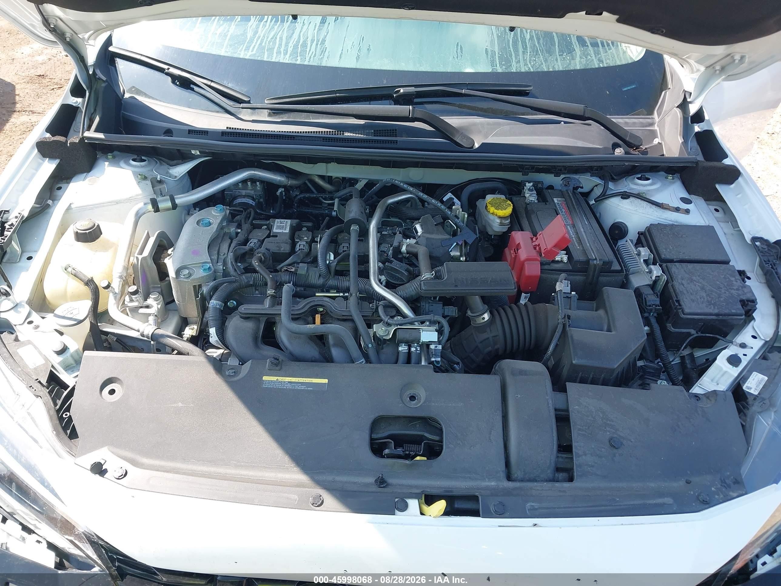 2025 Nissan Sentra Sv Белый vin: 3N1AB8CV6SY279471