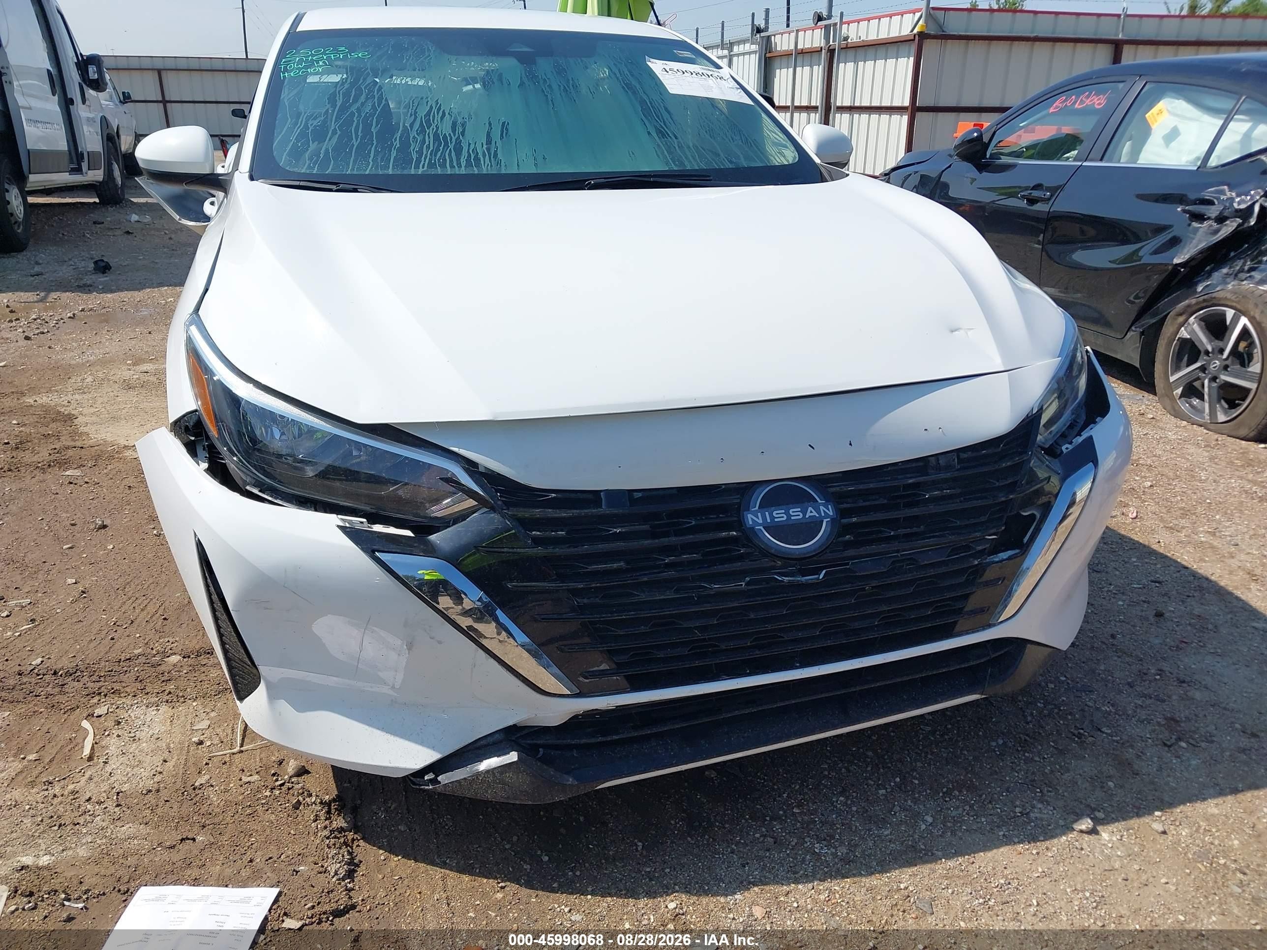 2025 Nissan Sentra Sv Белый vin: 3N1AB8CV6SY279471