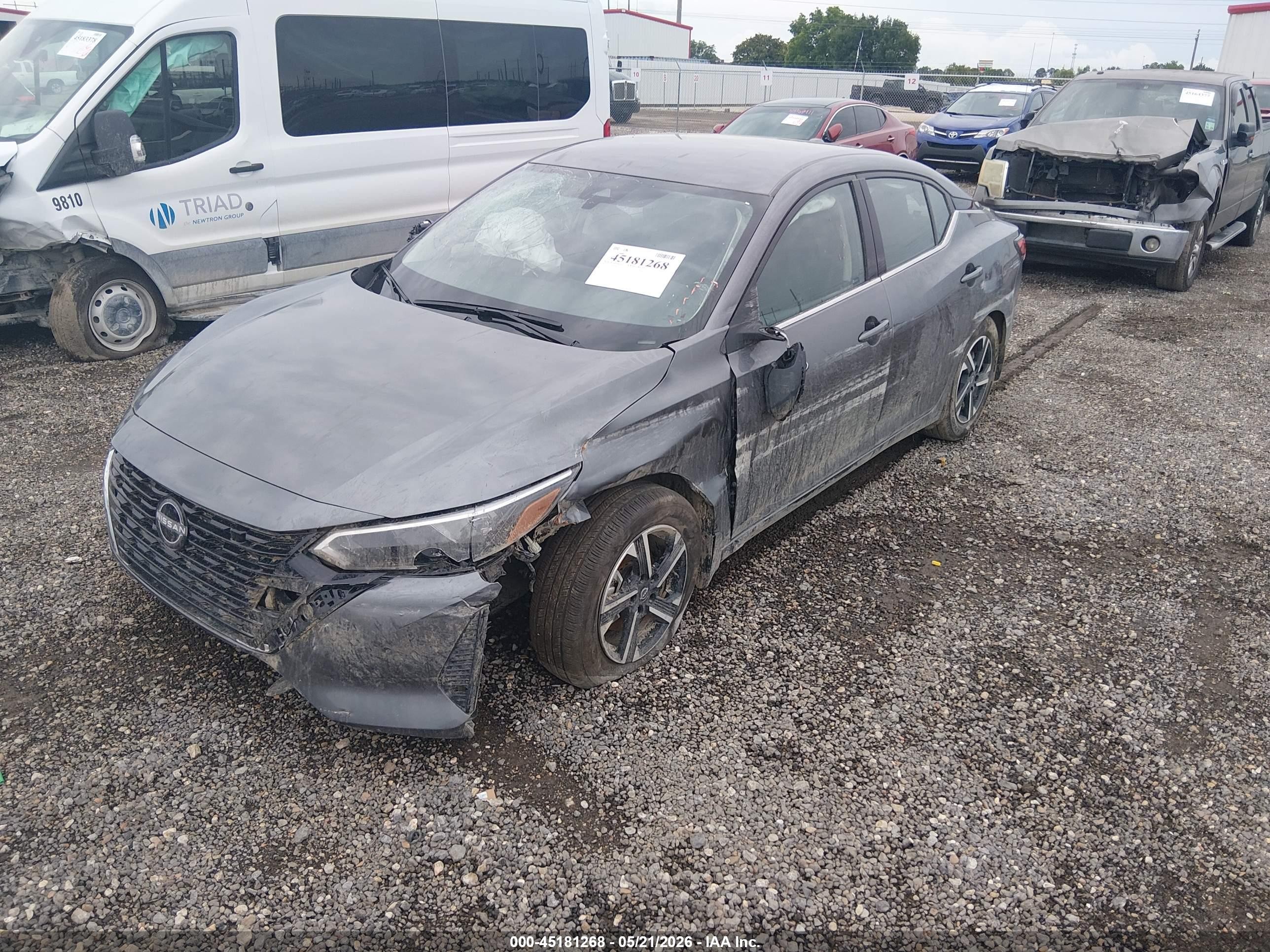2025 Nissan Sentra Sv Gray vin: 3N1AB8CV6SY397617