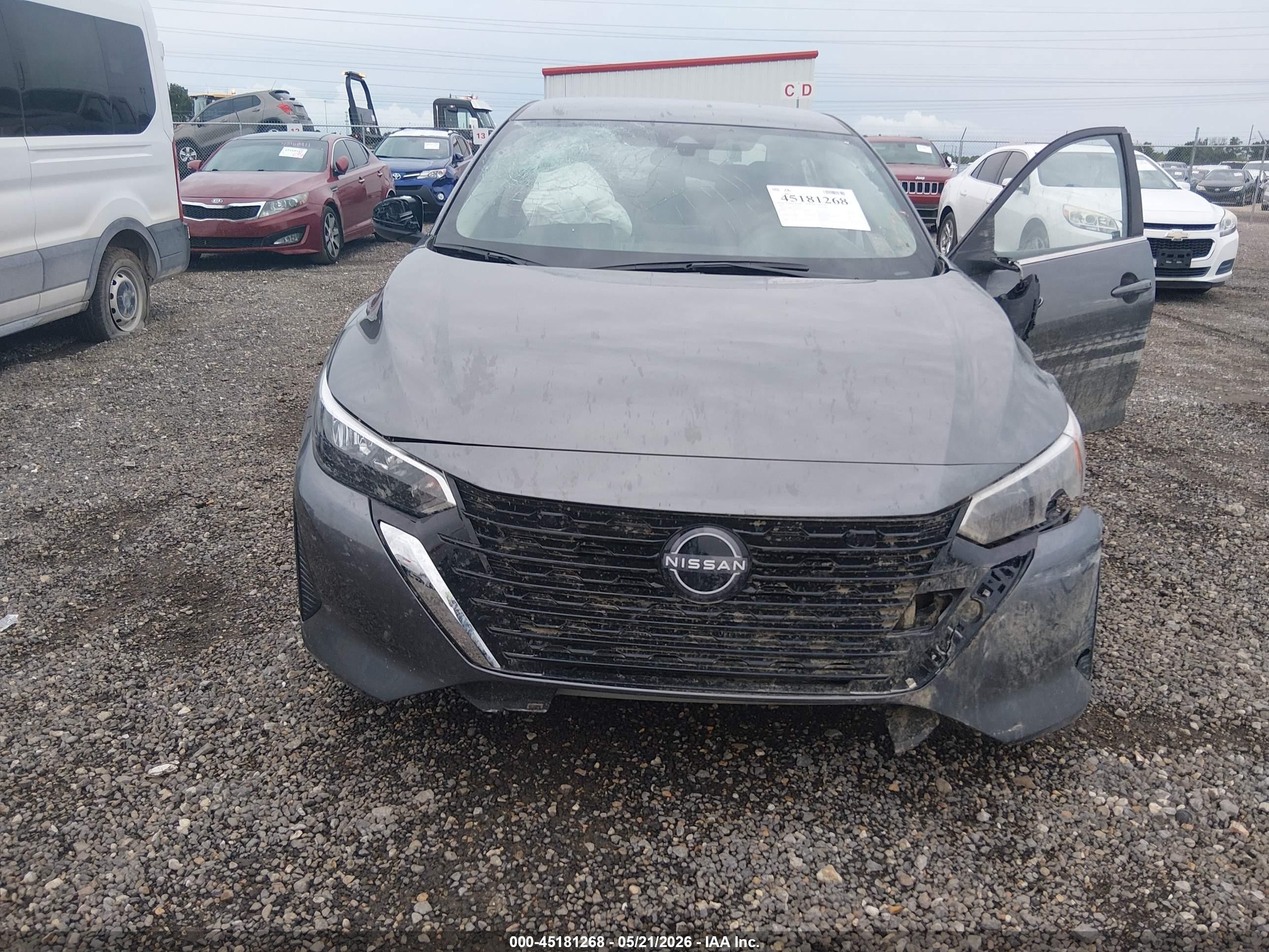 2025 Nissan Sentra Sv Gray vin: 3N1AB8CV6SY397617