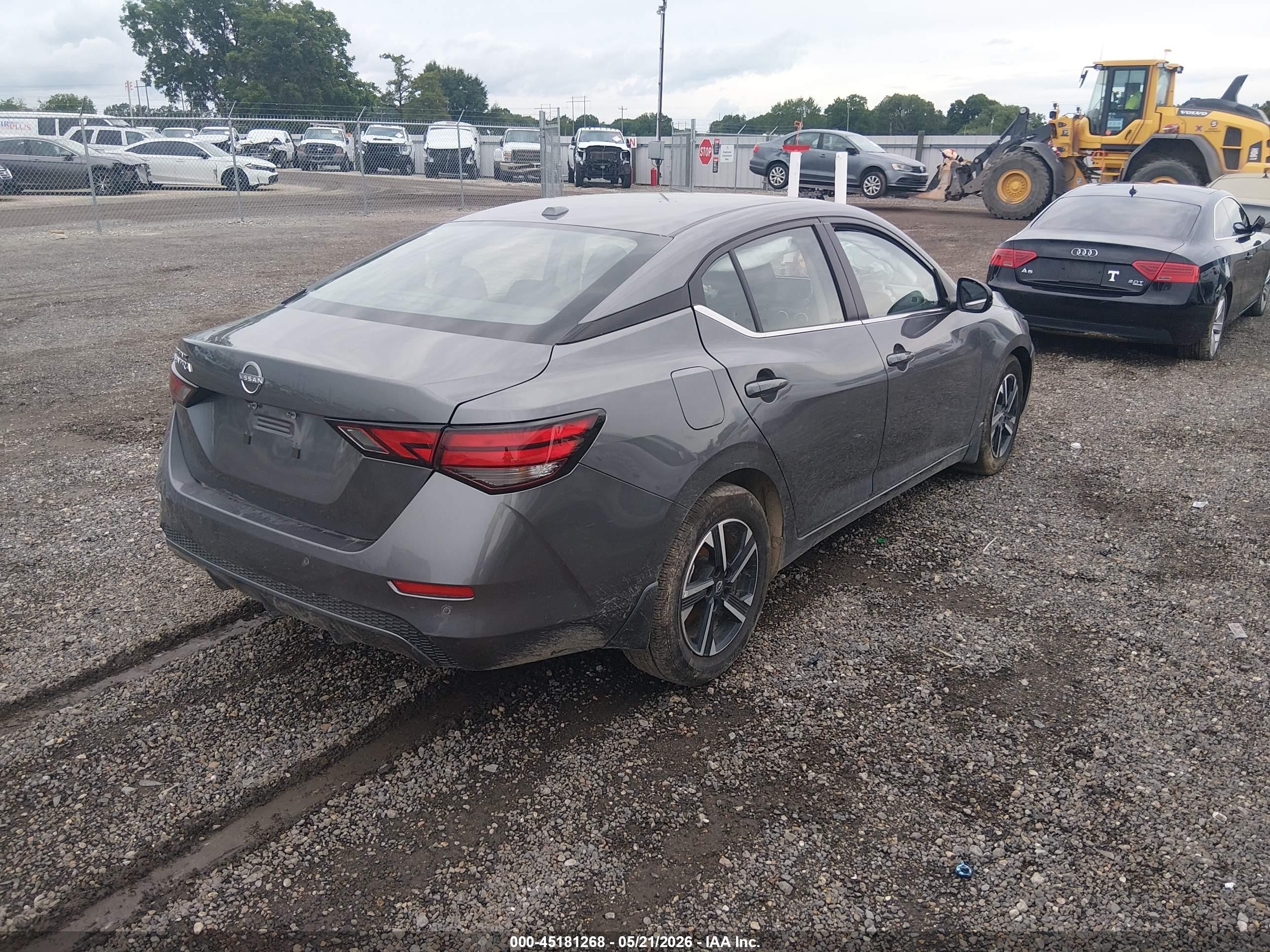 2025 Nissan Sentra Sv Gray vin: 3N1AB8CV6SY397617