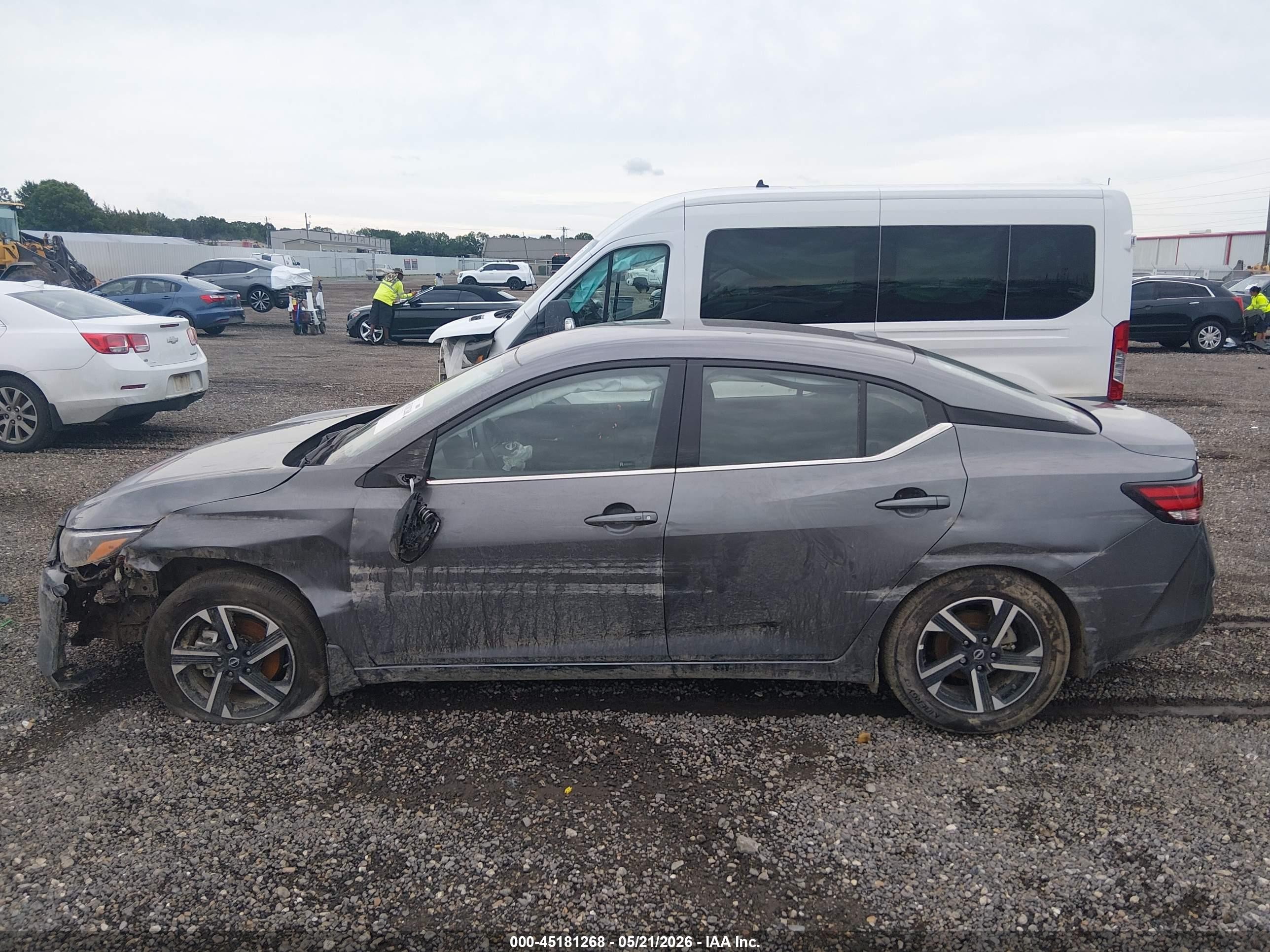2025 Nissan Sentra Sv Gray vin: 3N1AB8CV6SY397617