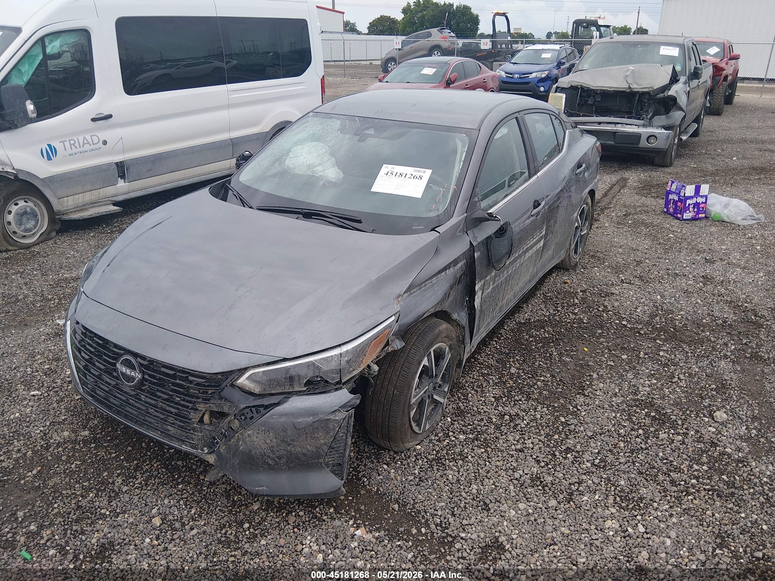 2025 Nissan Sentra Sv Gray vin: 3N1AB8CV6SY397617