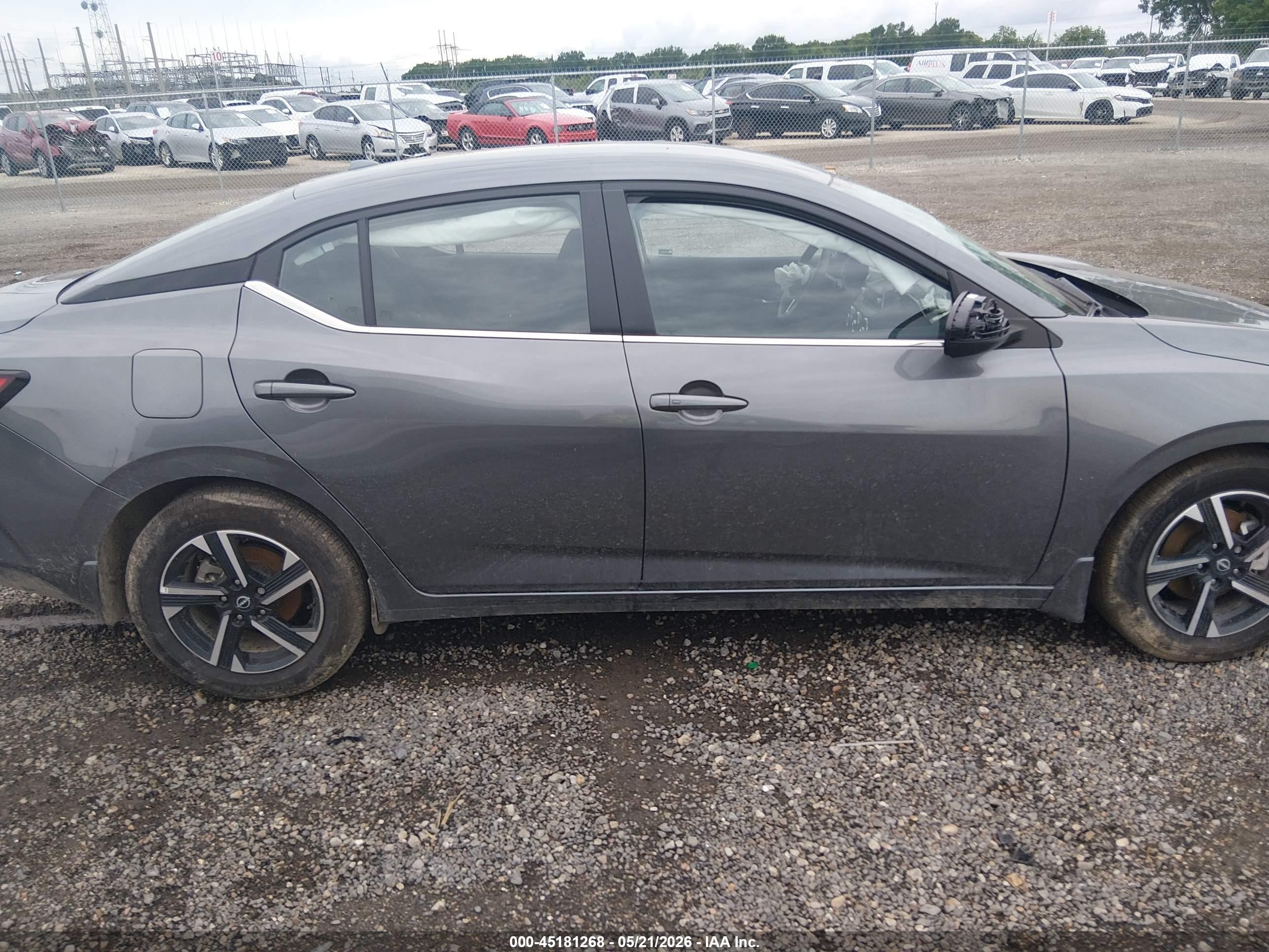 2025 Nissan Sentra Sv Gray vin: 3N1AB8CV6SY397617