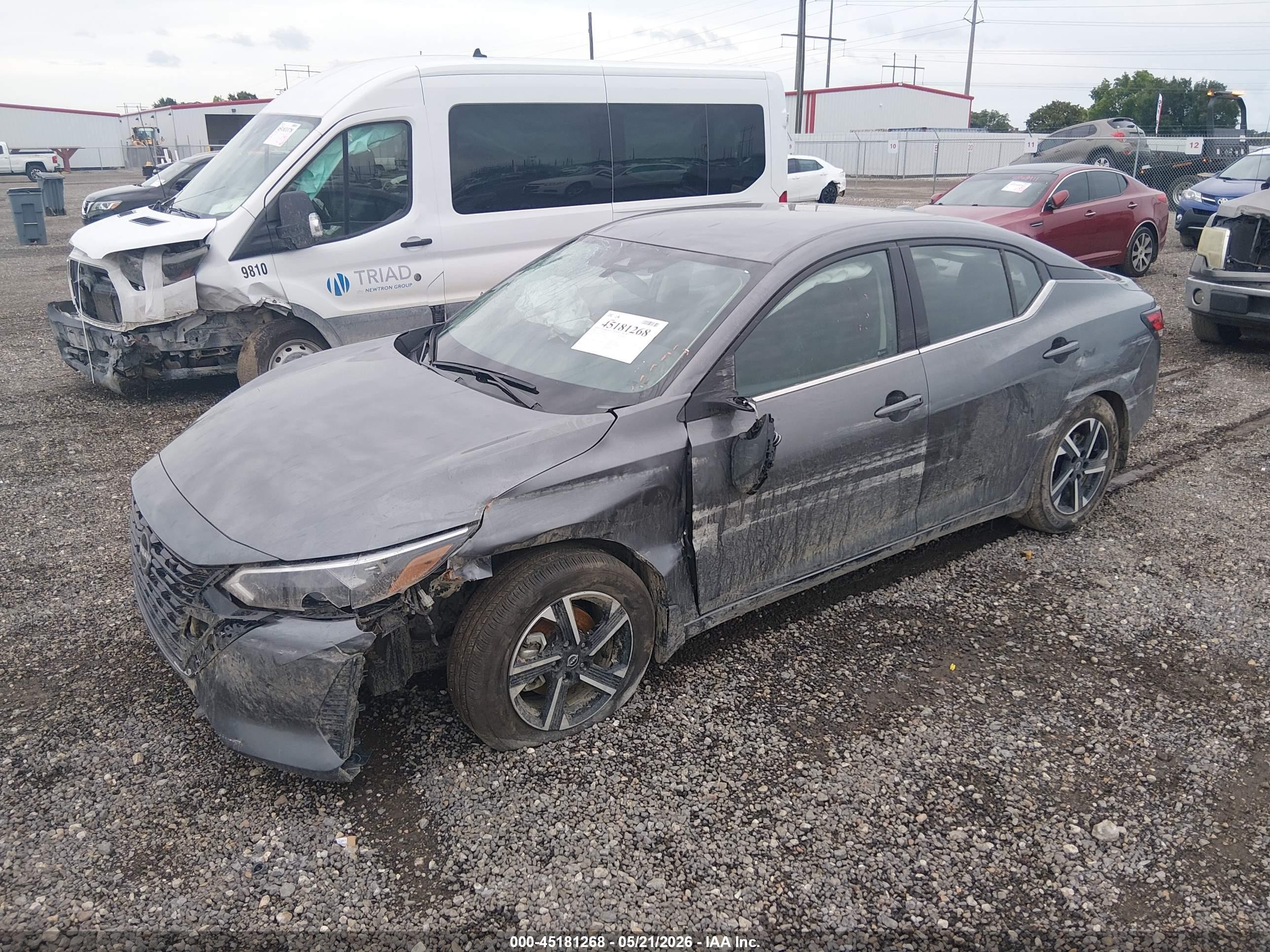 2025 Nissan Sentra Sv Gray vin: 3N1AB8CV6SY397617