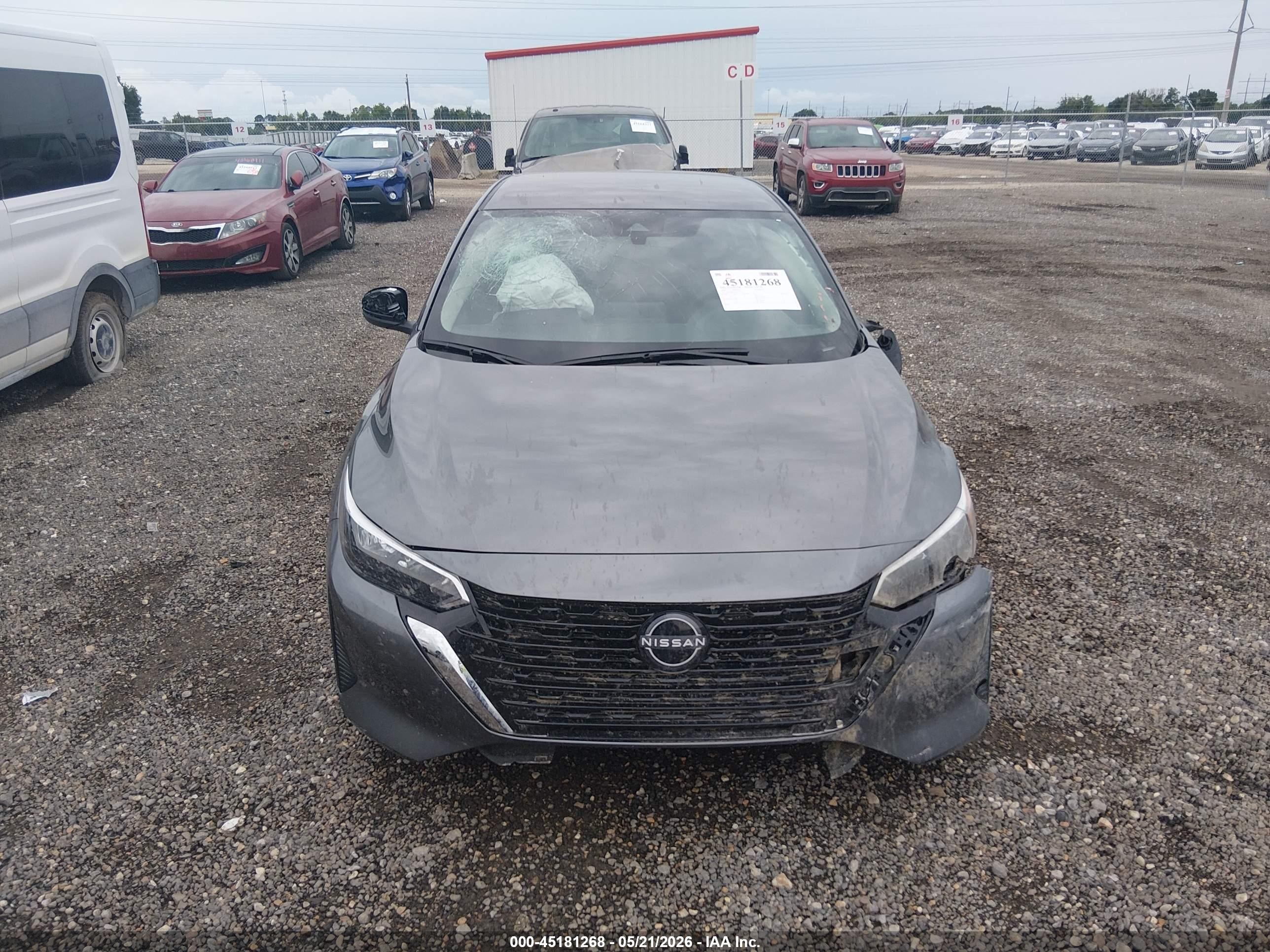 2025 Nissan Sentra Sv Gray vin: 3N1AB8CV6SY397617