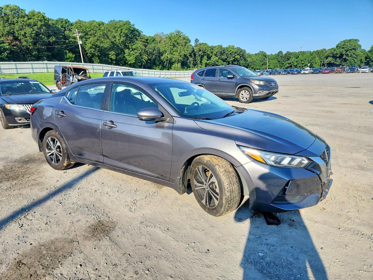 2020 Nissan Sentra Sv Gray vin: 3N1AB8CV7LY285510