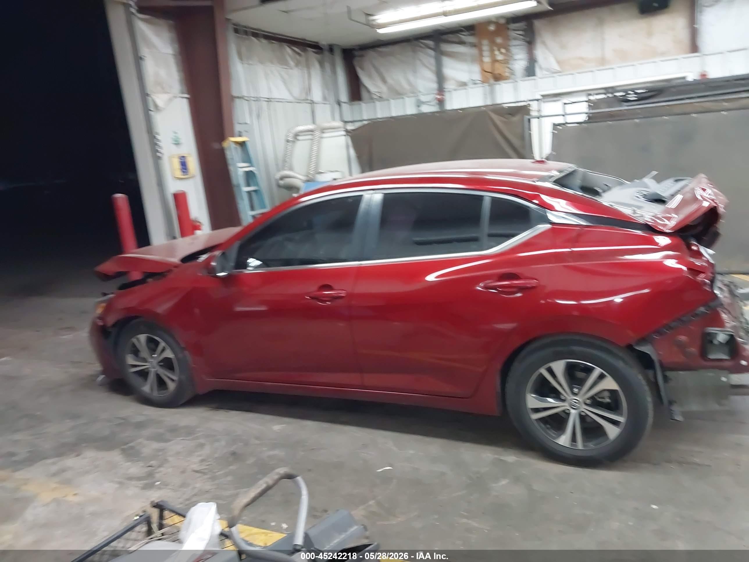 2020 Nissan Sentra Sv Xtronic Cvt Red vin: 3N1AB8CV7LY285894