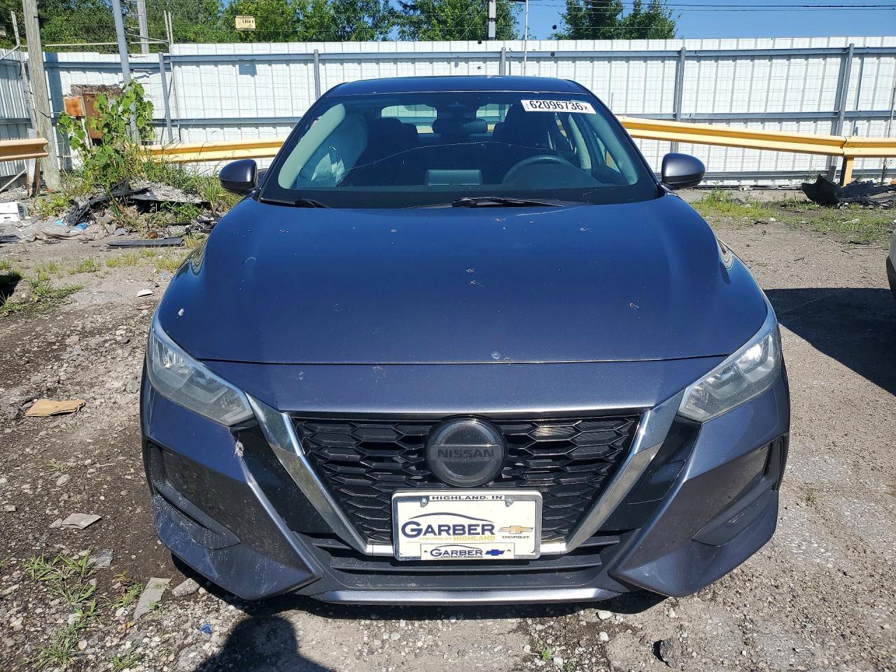 2020 Nissan Sentra Sv Серый vin: 3N1AB8CV7LY308350