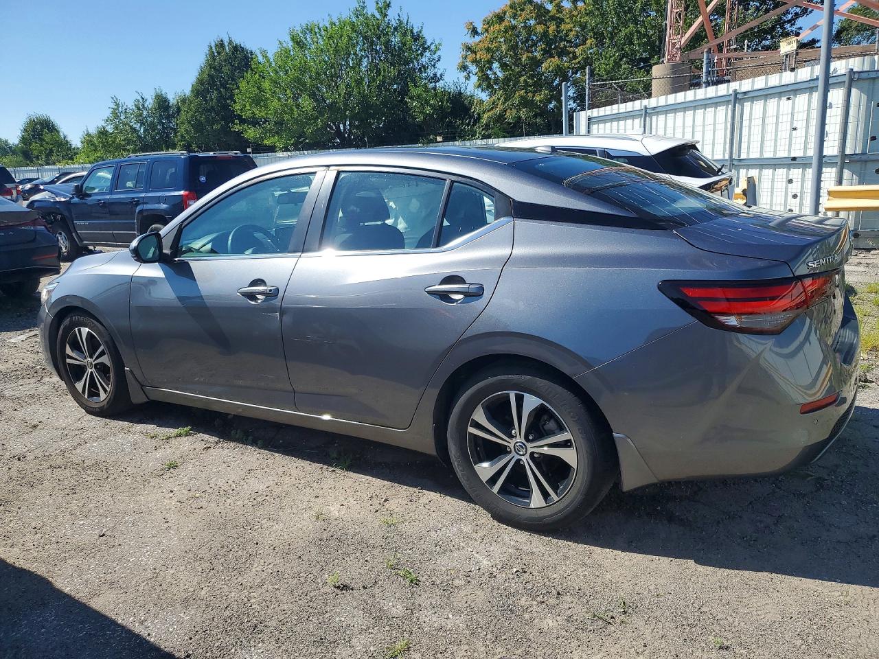 2020 Nissan Sentra Sv Серый vin: 3N1AB8CV7LY308350