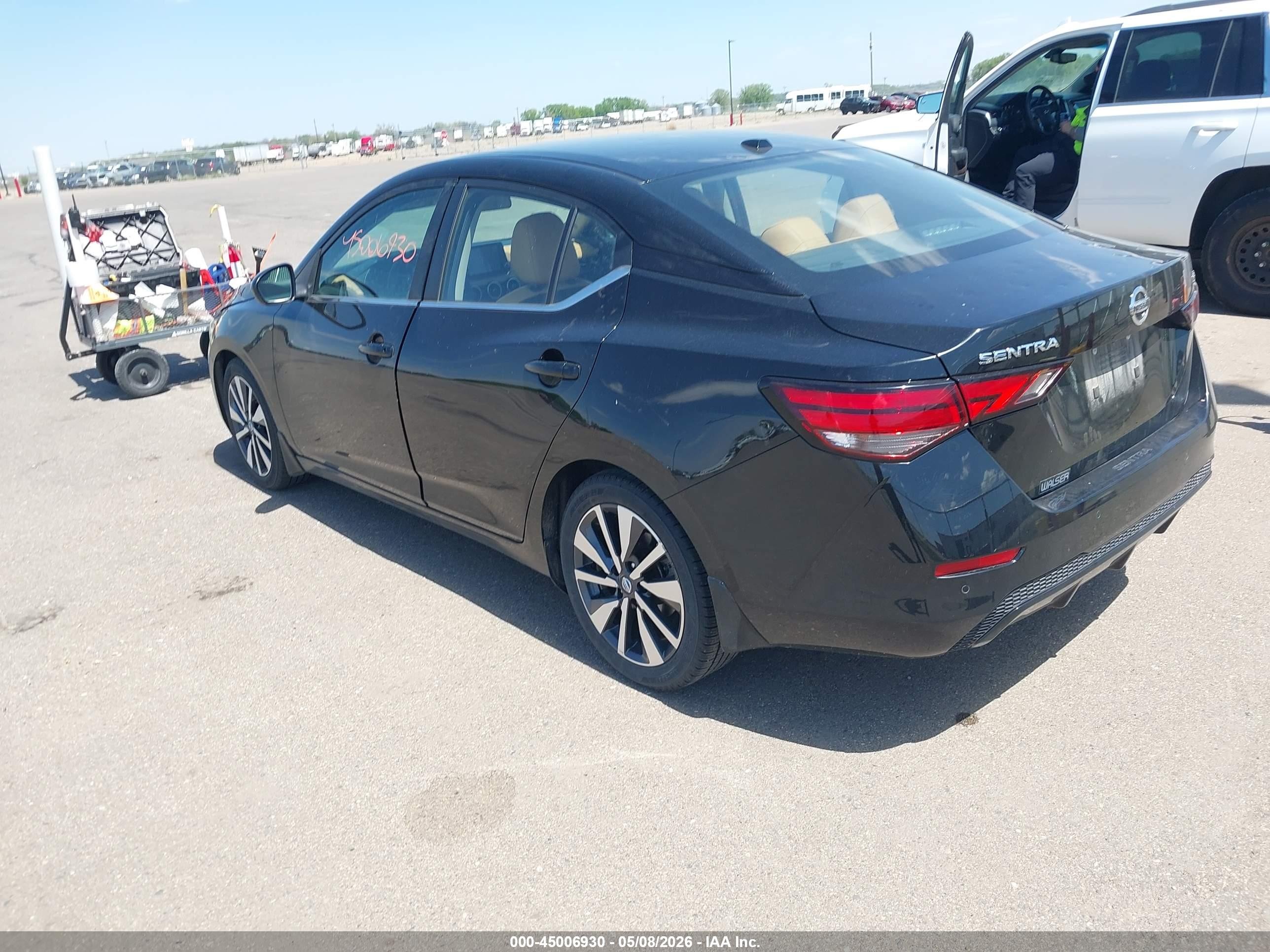 2021 Nissan Sentra Sv Xtronic Cvt Black vin: 3N1AB8CV7MY202949