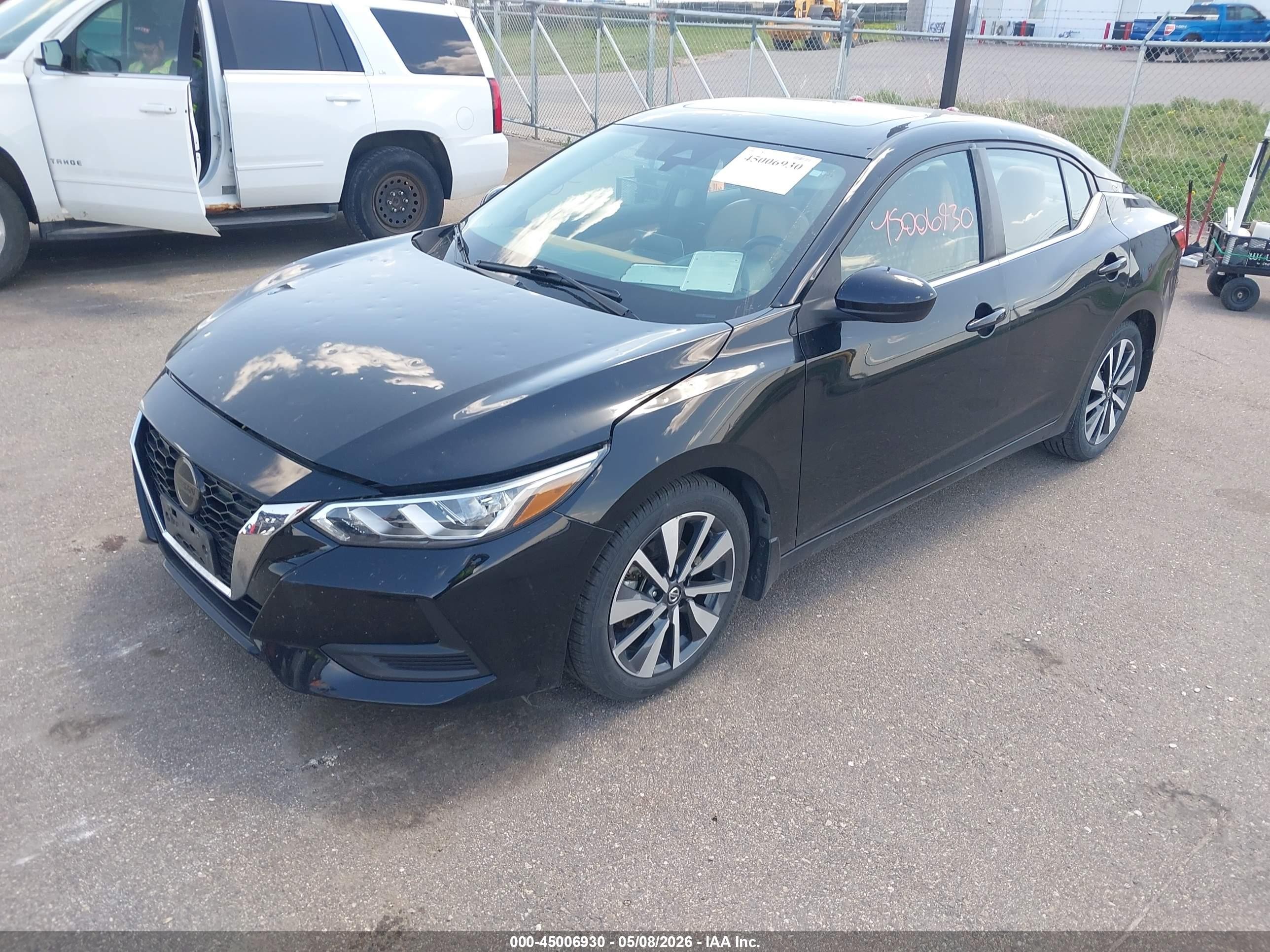 2021 Nissan Sentra Sv Xtronic Cvt Black vin: 3N1AB8CV7MY202949