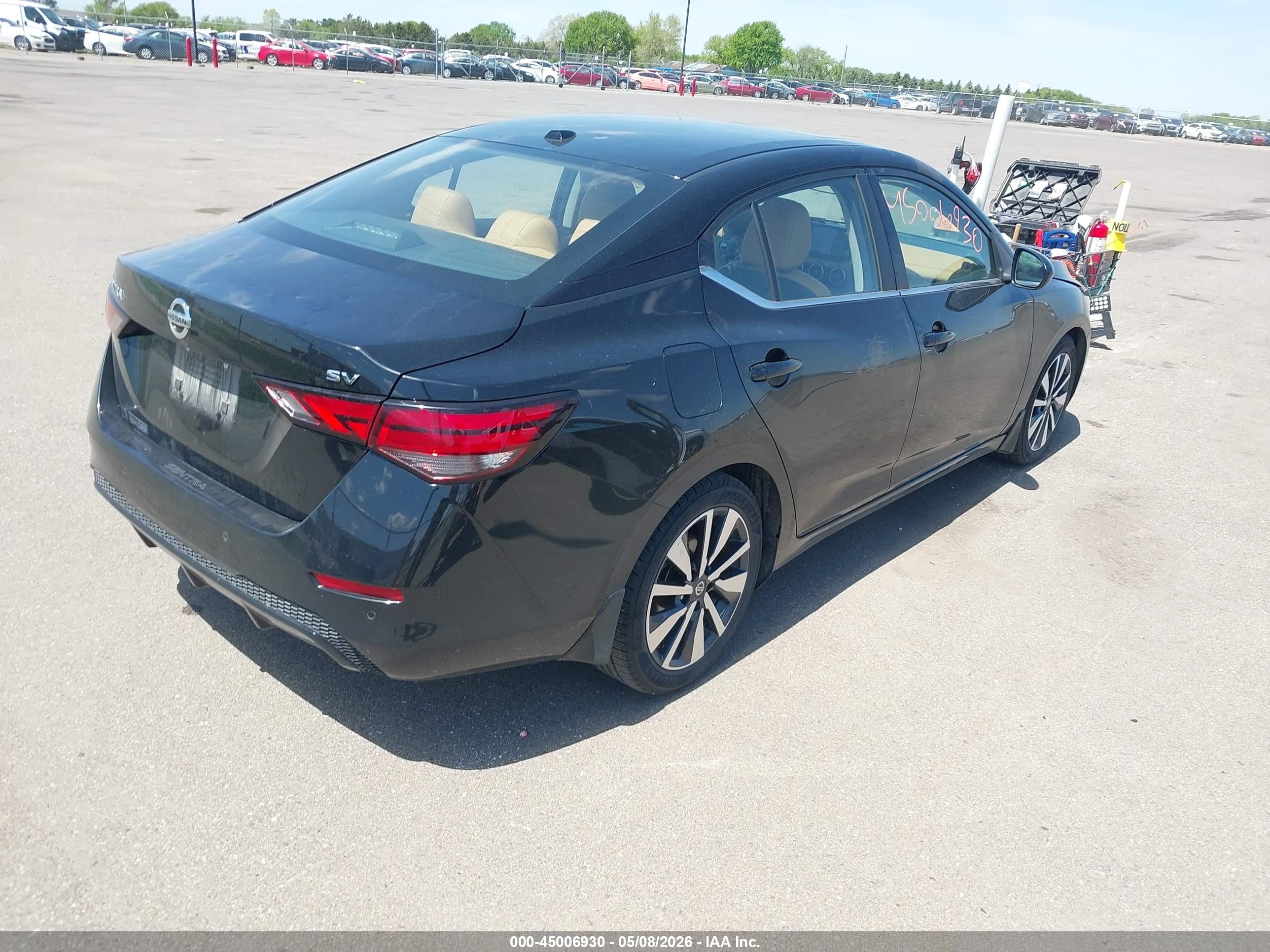 2021 Nissan Sentra Sv Xtronic Cvt Black vin: 3N1AB8CV7MY202949