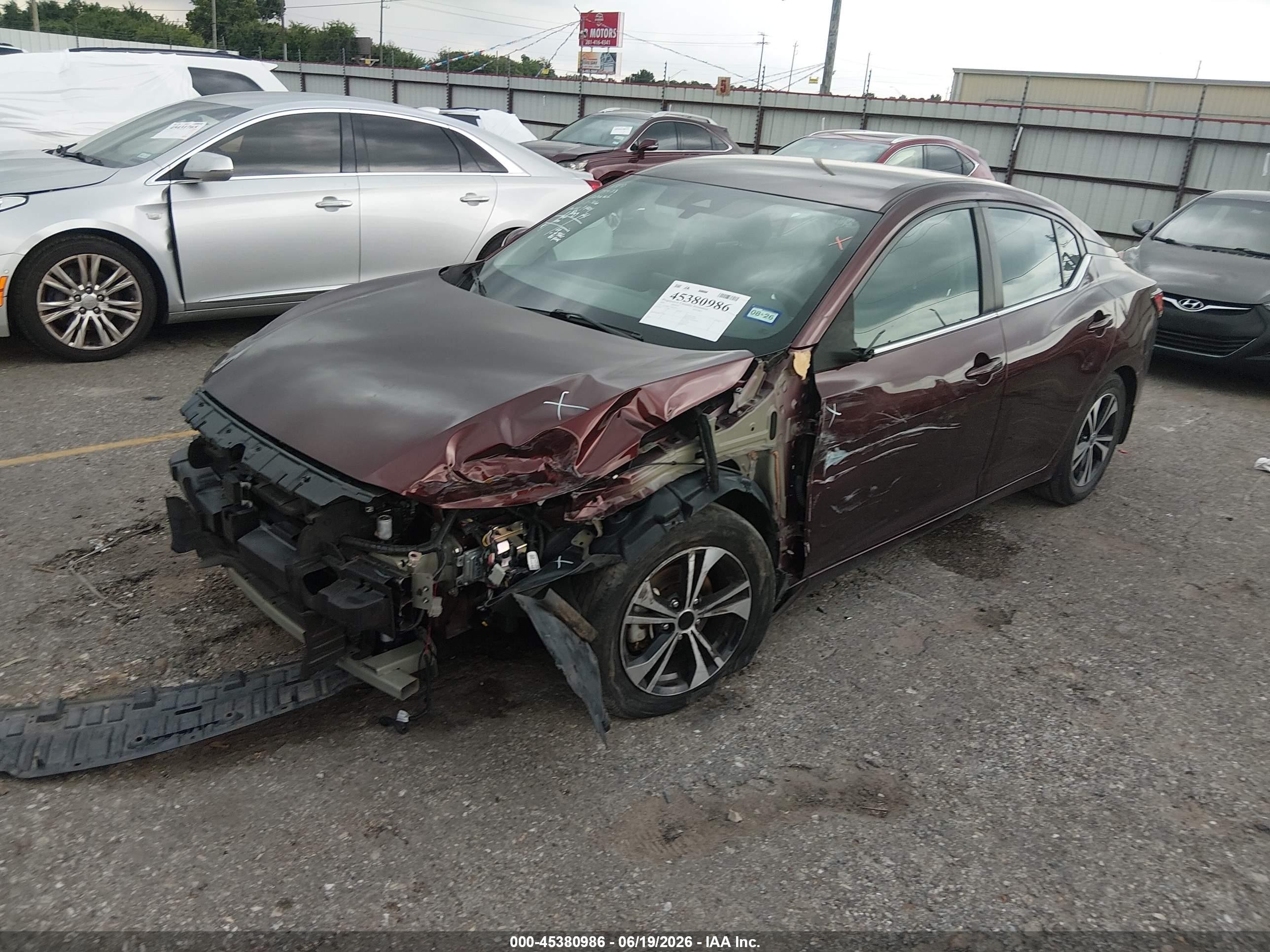 2021 Nissan Sentra Sv Xtronic Cvt Brown vin: 3N1AB8CV7MY309211