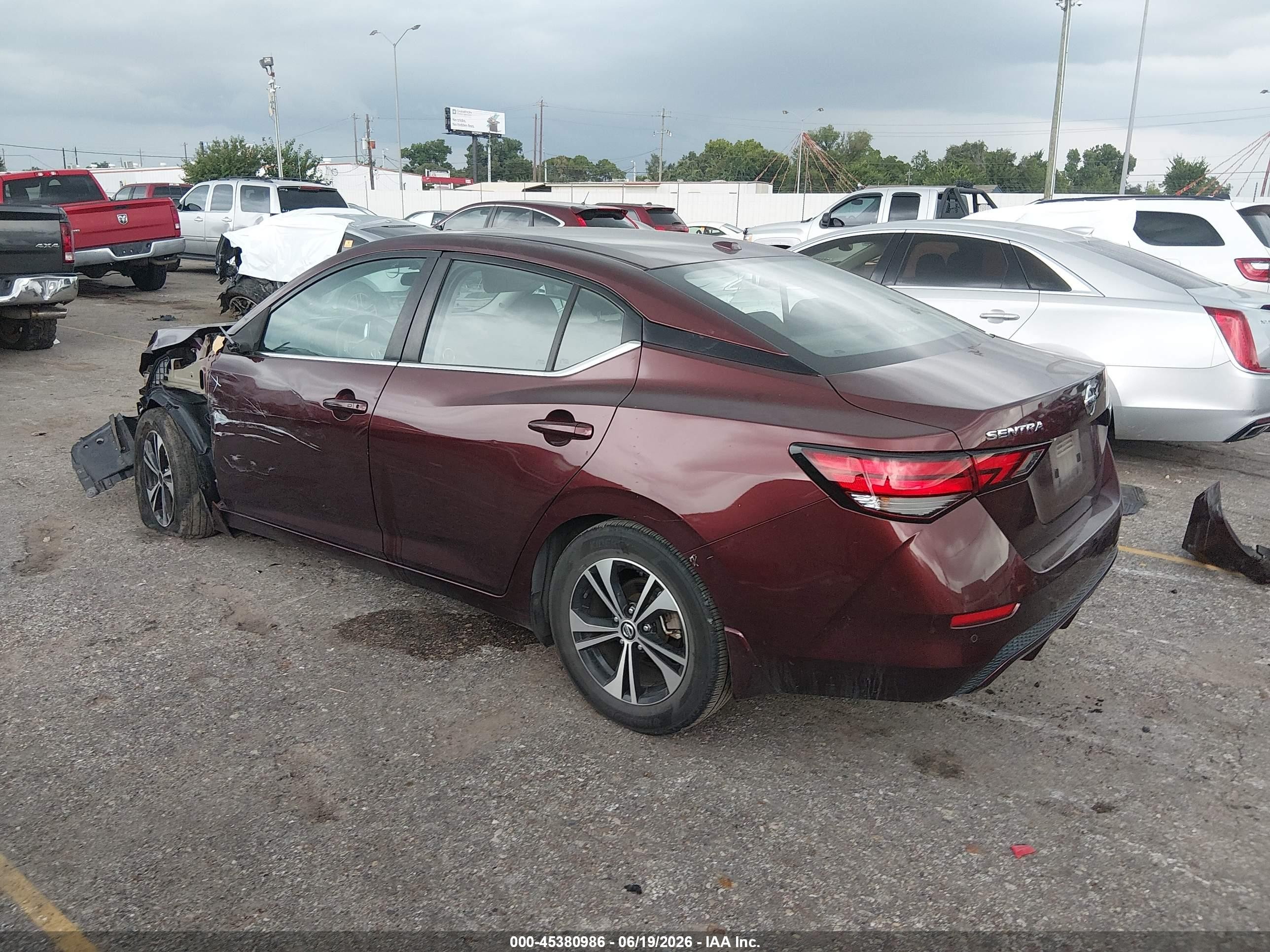 2021 Nissan Sentra Sv Xtronic Cvt Brown vin: 3N1AB8CV7MY309211
