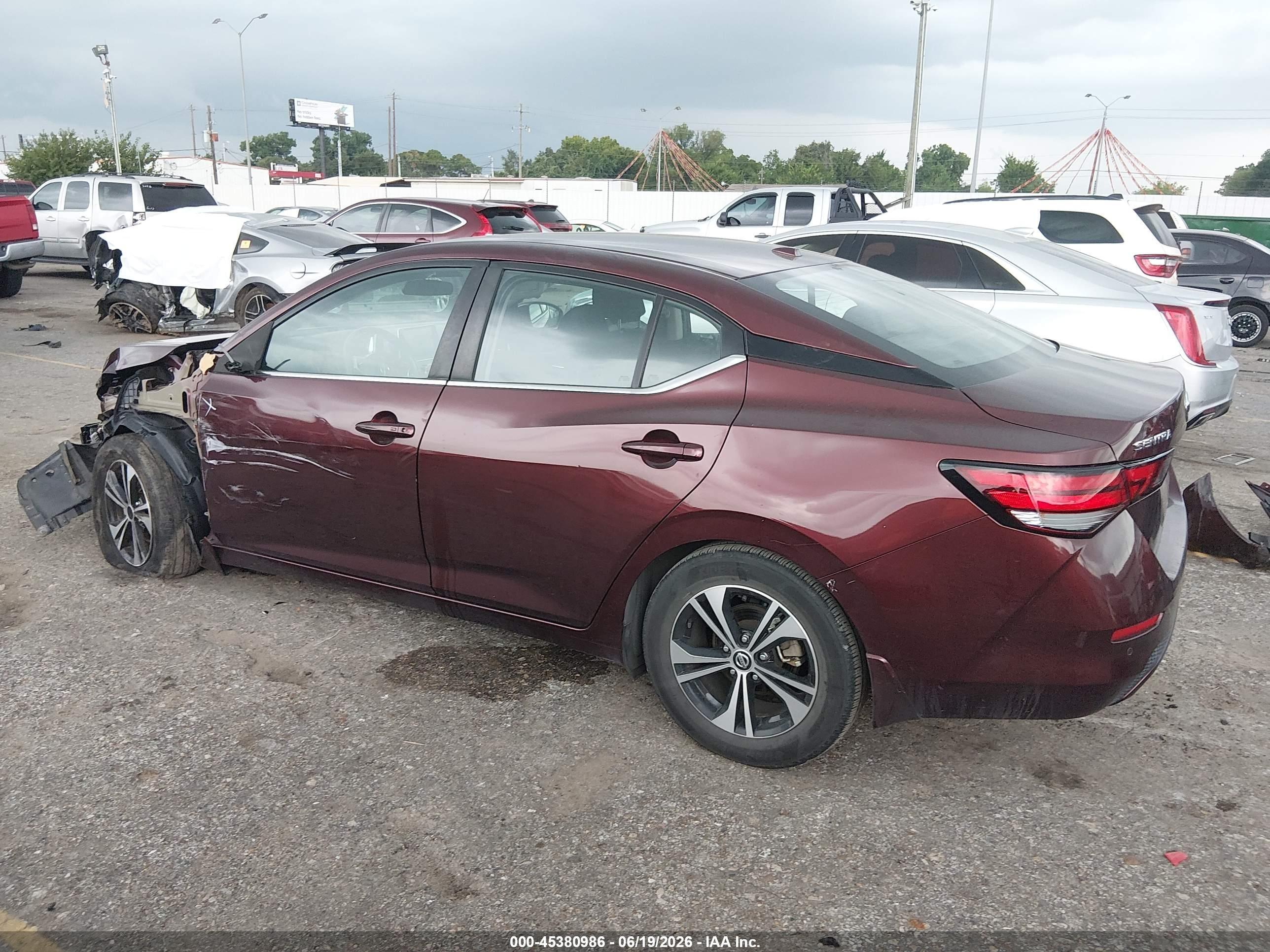 2021 Nissan Sentra Sv Xtronic Cvt Brown vin: 3N1AB8CV7MY309211