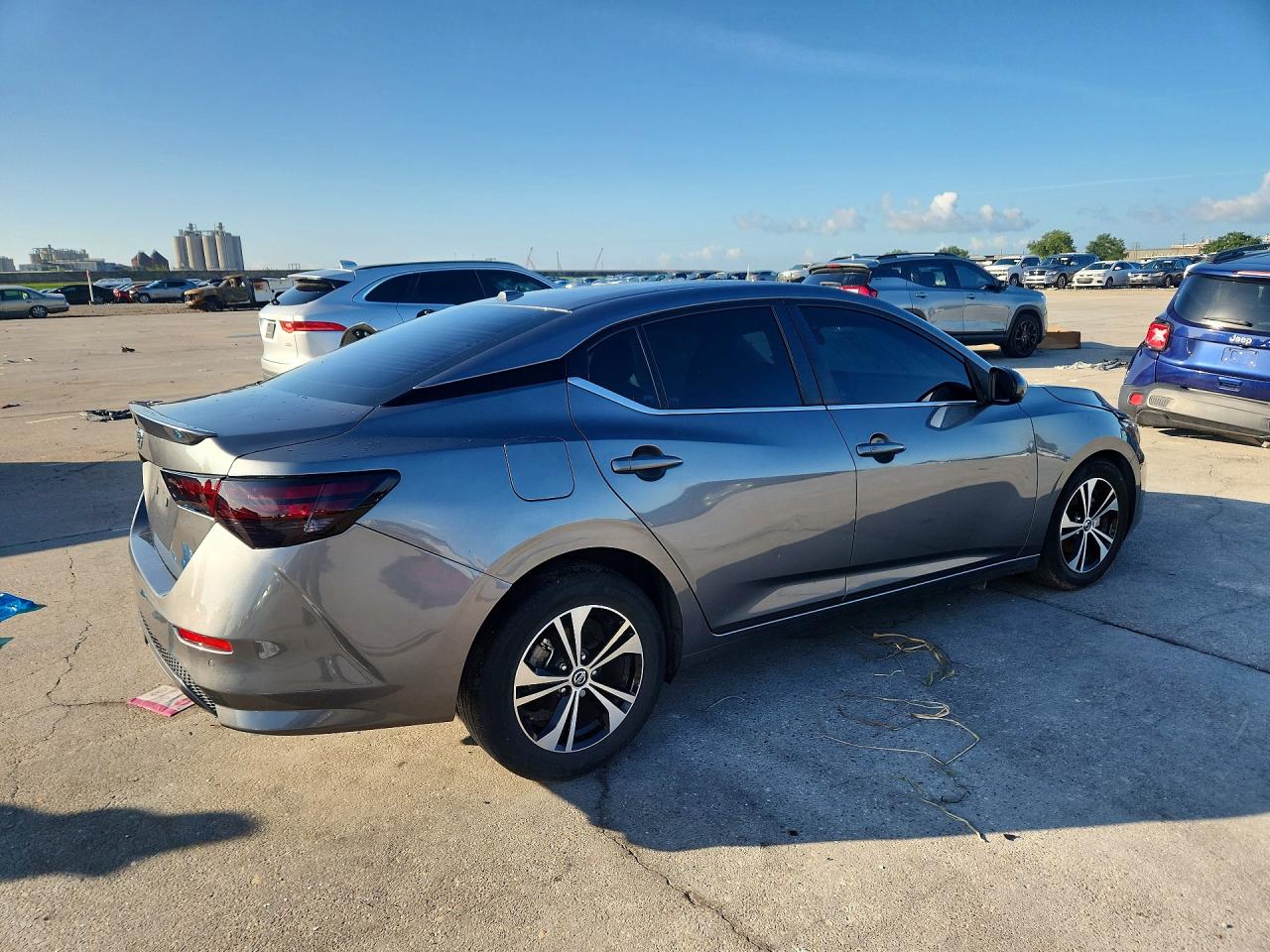2022 Nissan Sentra Sv Серый vin: 3N1AB8CV7NY305631