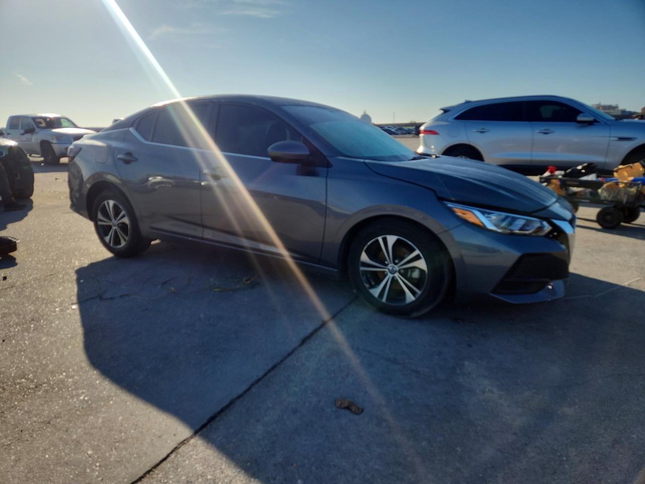 2022 Nissan Sentra Sv Серый vin: 3N1AB8CV7NY305631