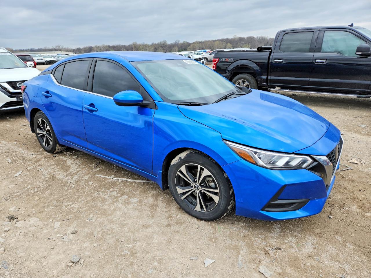 2022 Nissan Sentra Sv Blue vin: 3N1AB8CV7NY307587
