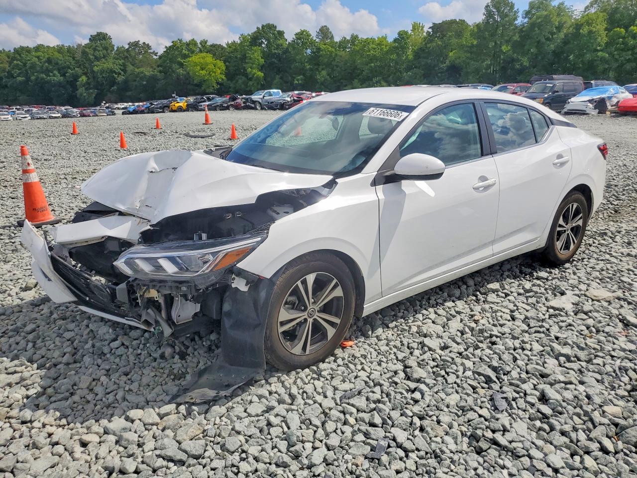 2023 Nissan Sentra Sv White vin: 3N1AB8CV7PY222588