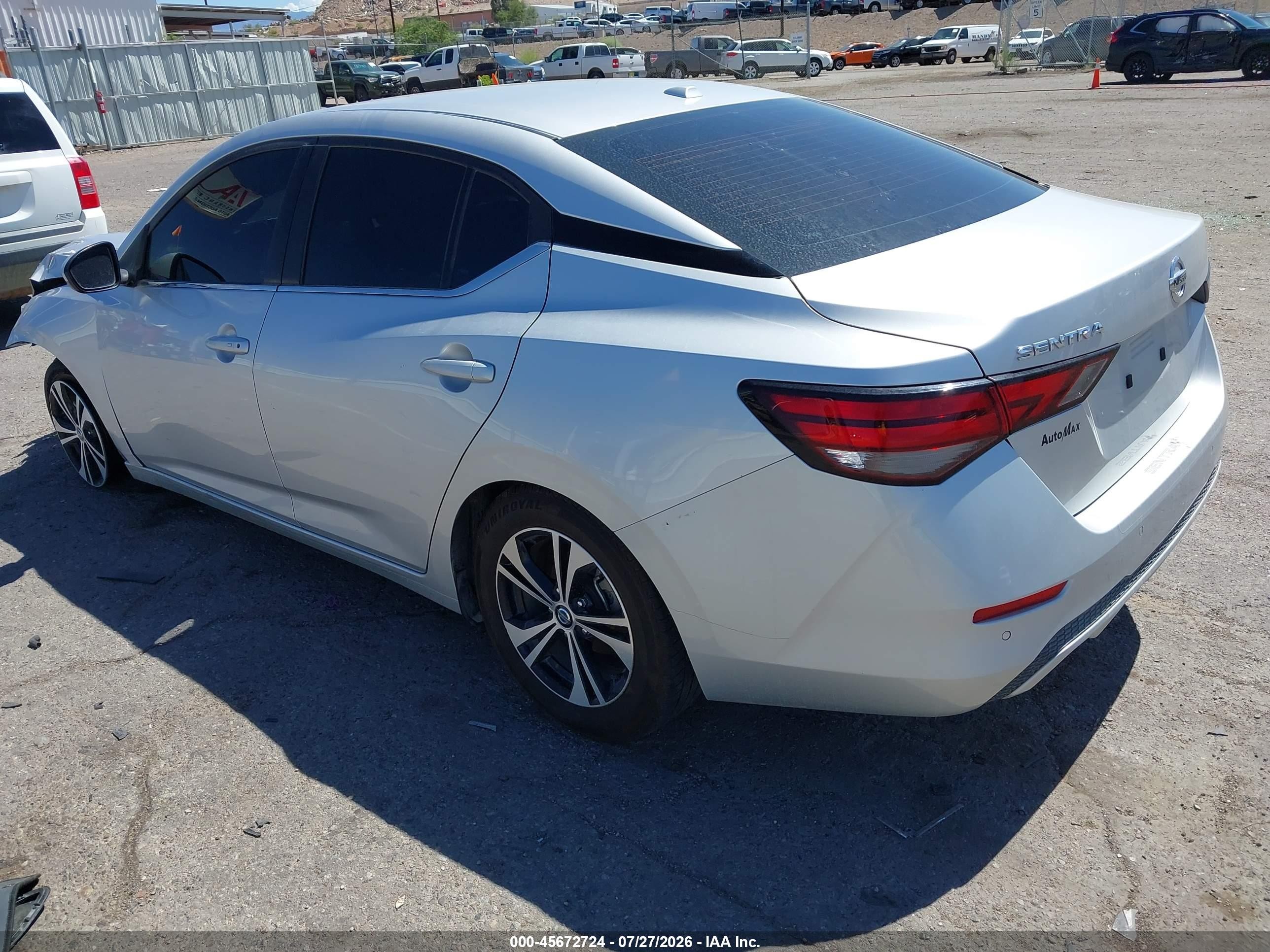 2023 Nissan Sentra Sv Xtronic Cvt Белый vin: 3N1AB8CV7PY230724