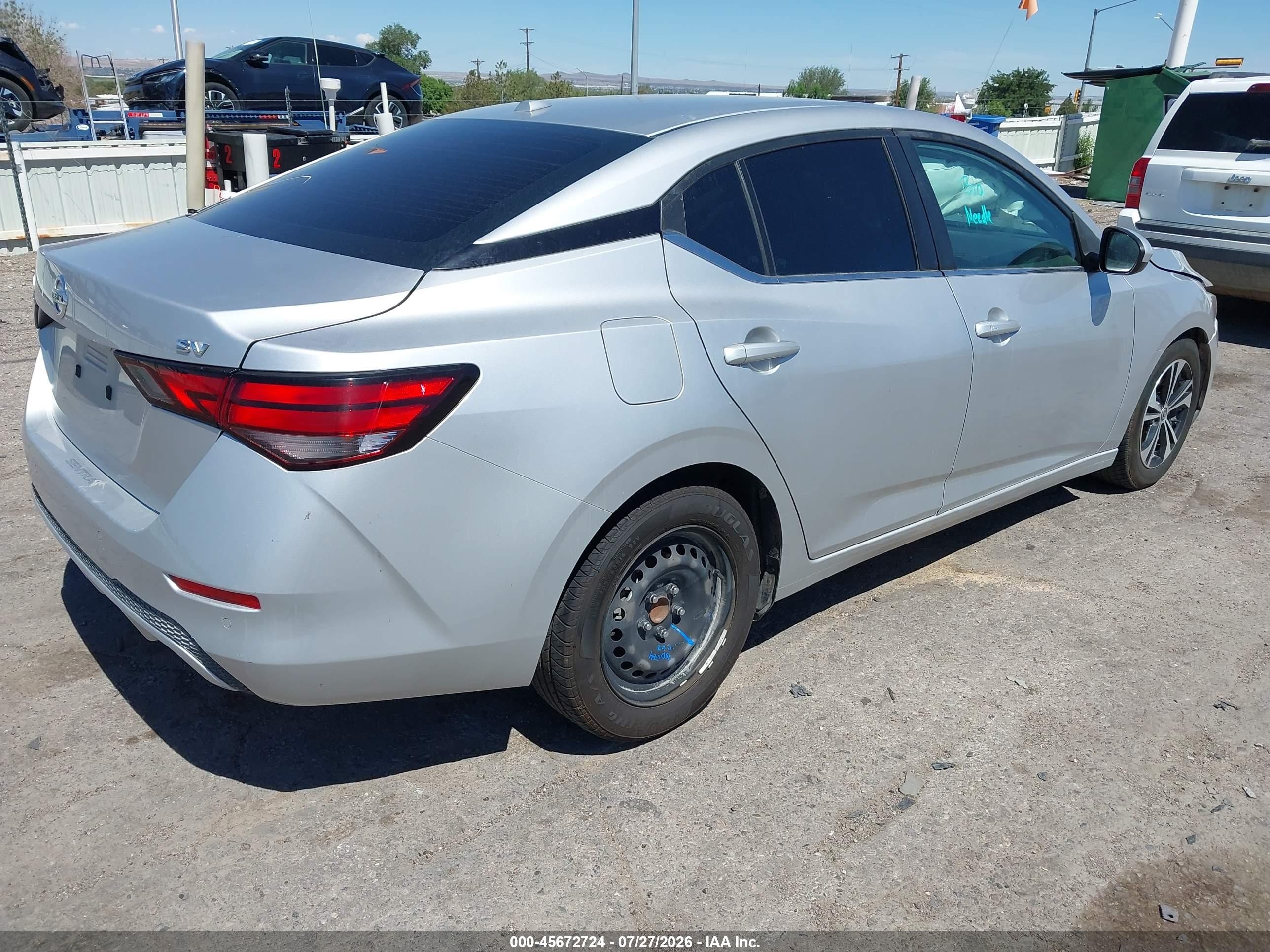 2023 Nissan Sentra Sv Xtronic Cvt Белый vin: 3N1AB8CV7PY230724
