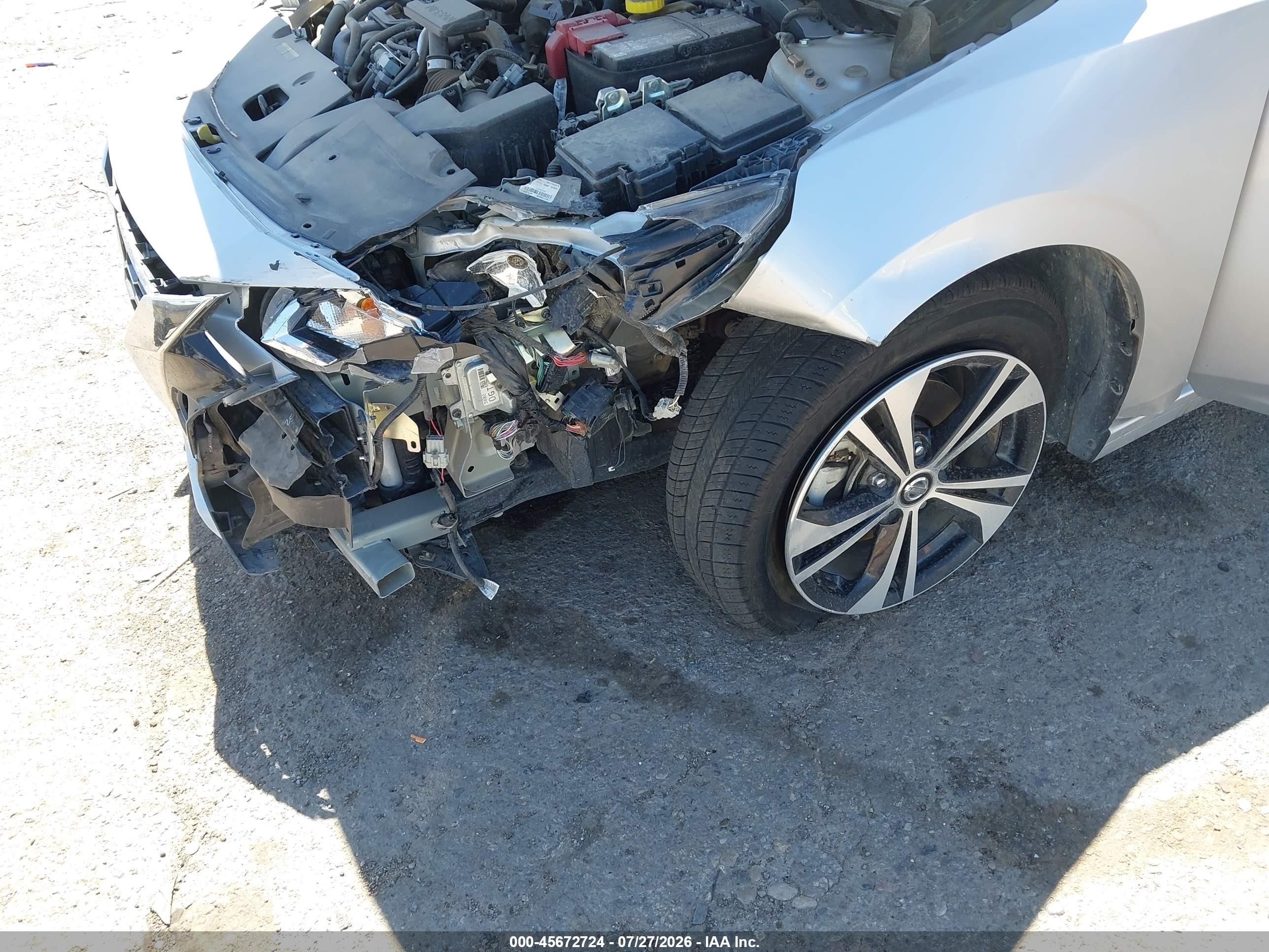 2023 Nissan Sentra Sv Xtronic Cvt Белый vin: 3N1AB8CV7PY230724