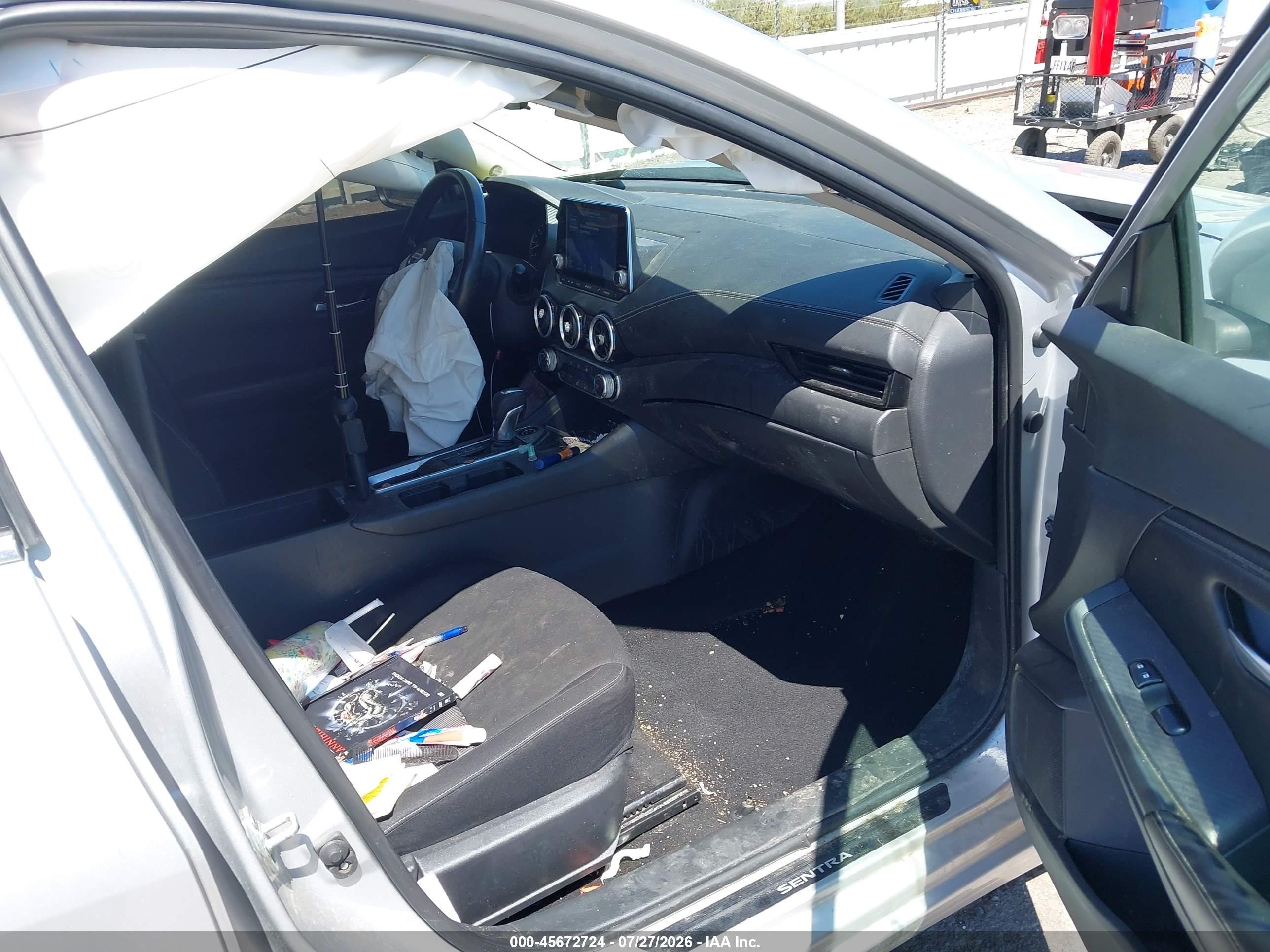 2023 Nissan Sentra Sv Xtronic Cvt Белый vin: 3N1AB8CV7PY230724