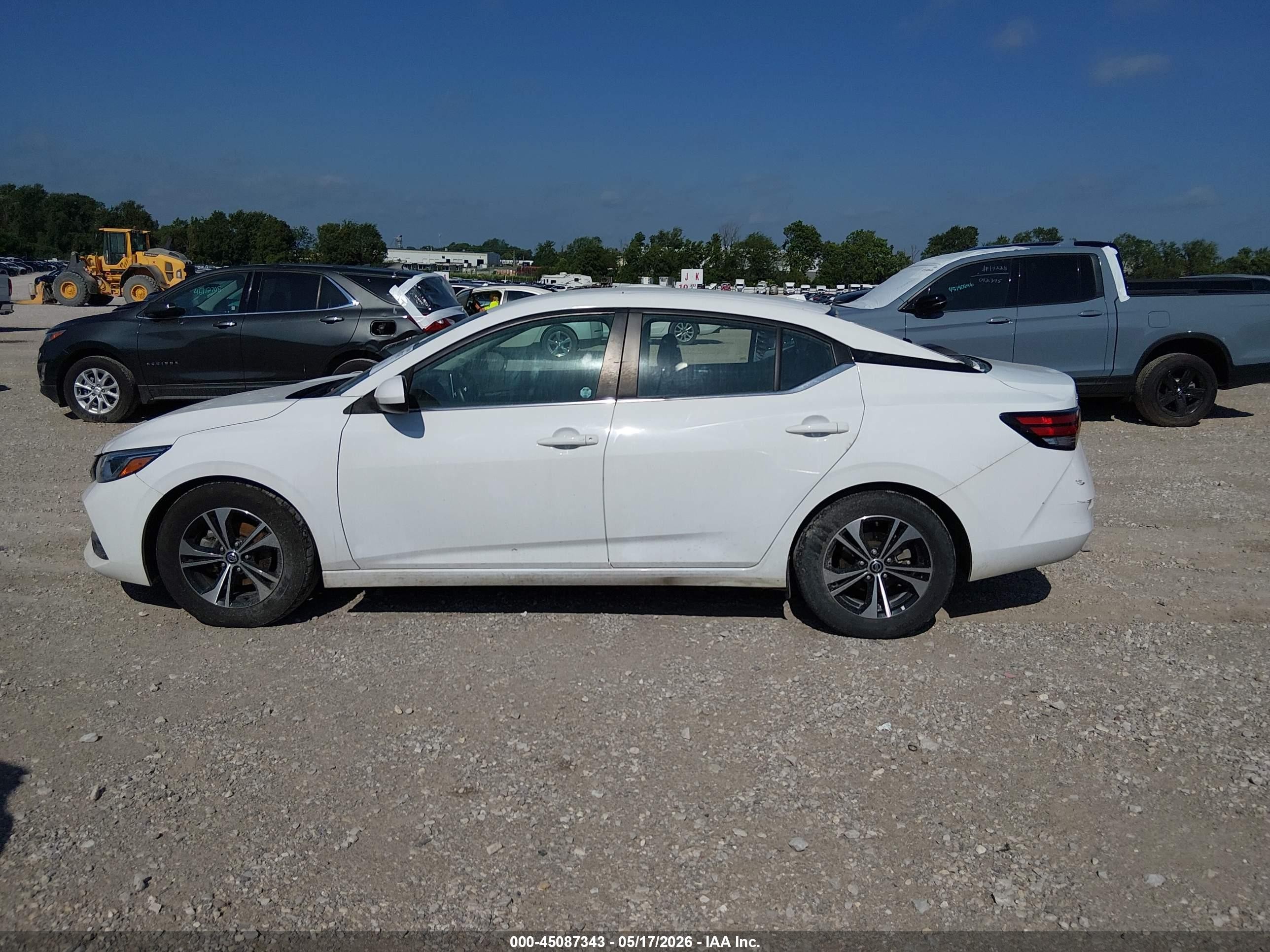 2023 Nissan Sentra Sv Xtronic Cvt Белый vin: 3N1AB8CV7PY240802