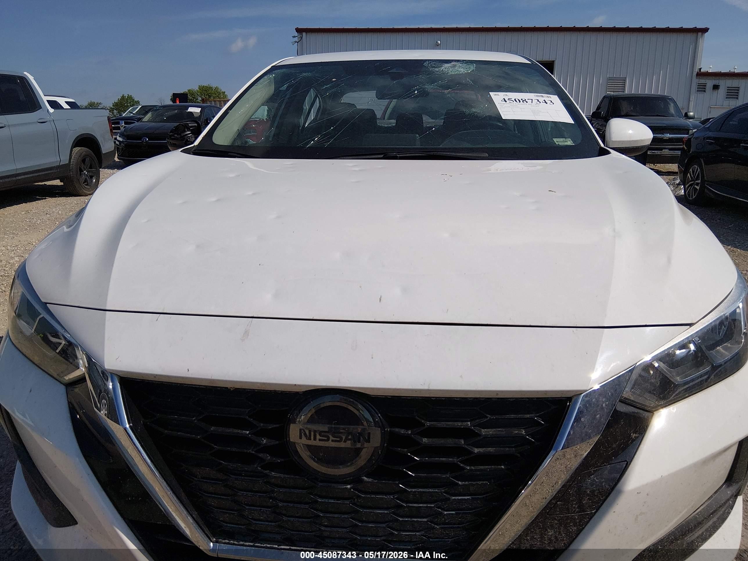 2023 Nissan Sentra Sv Xtronic Cvt Белый vin: 3N1AB8CV7PY240802